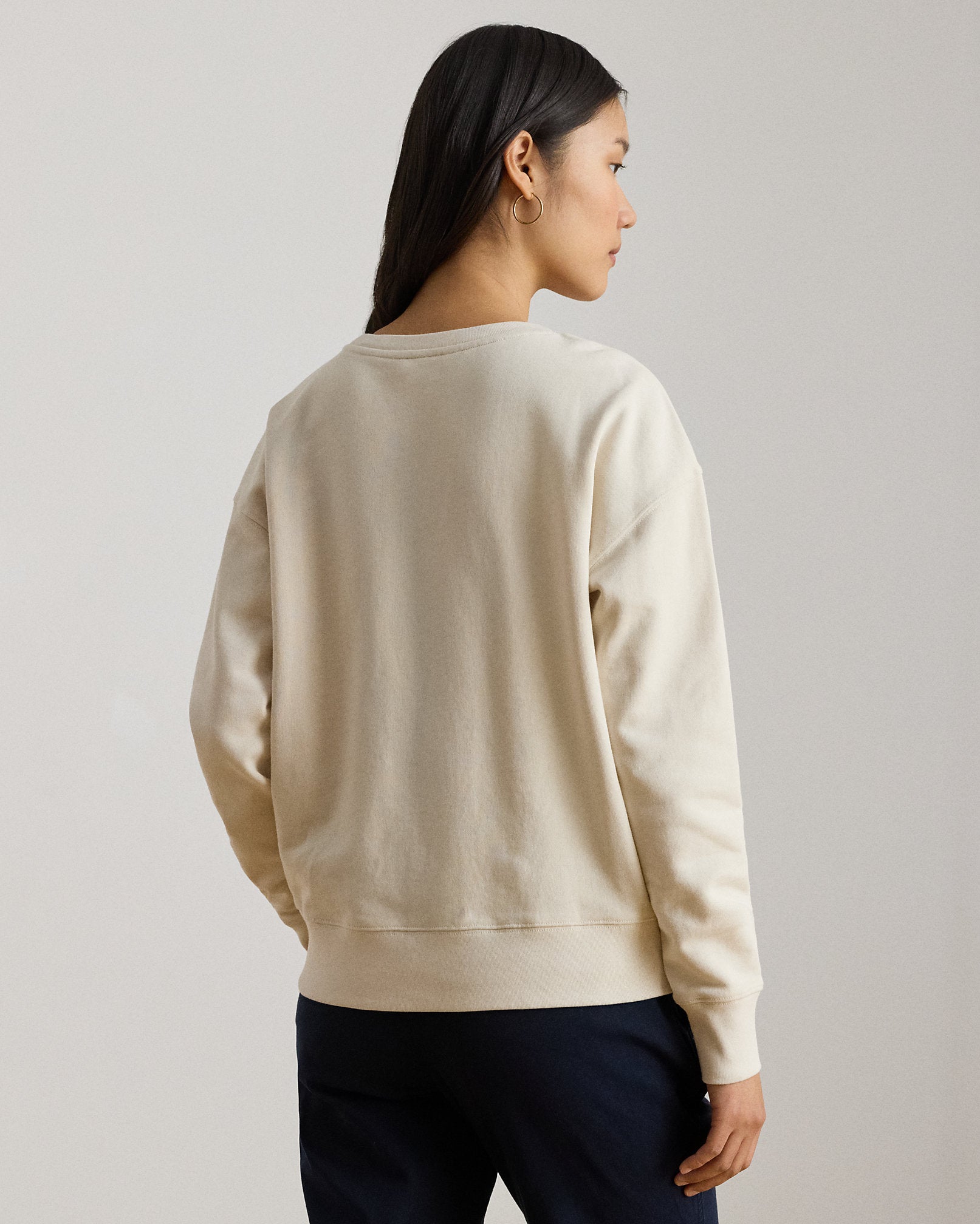 Ralph Lauren AnchorLogo Cotton French Terry Pullover