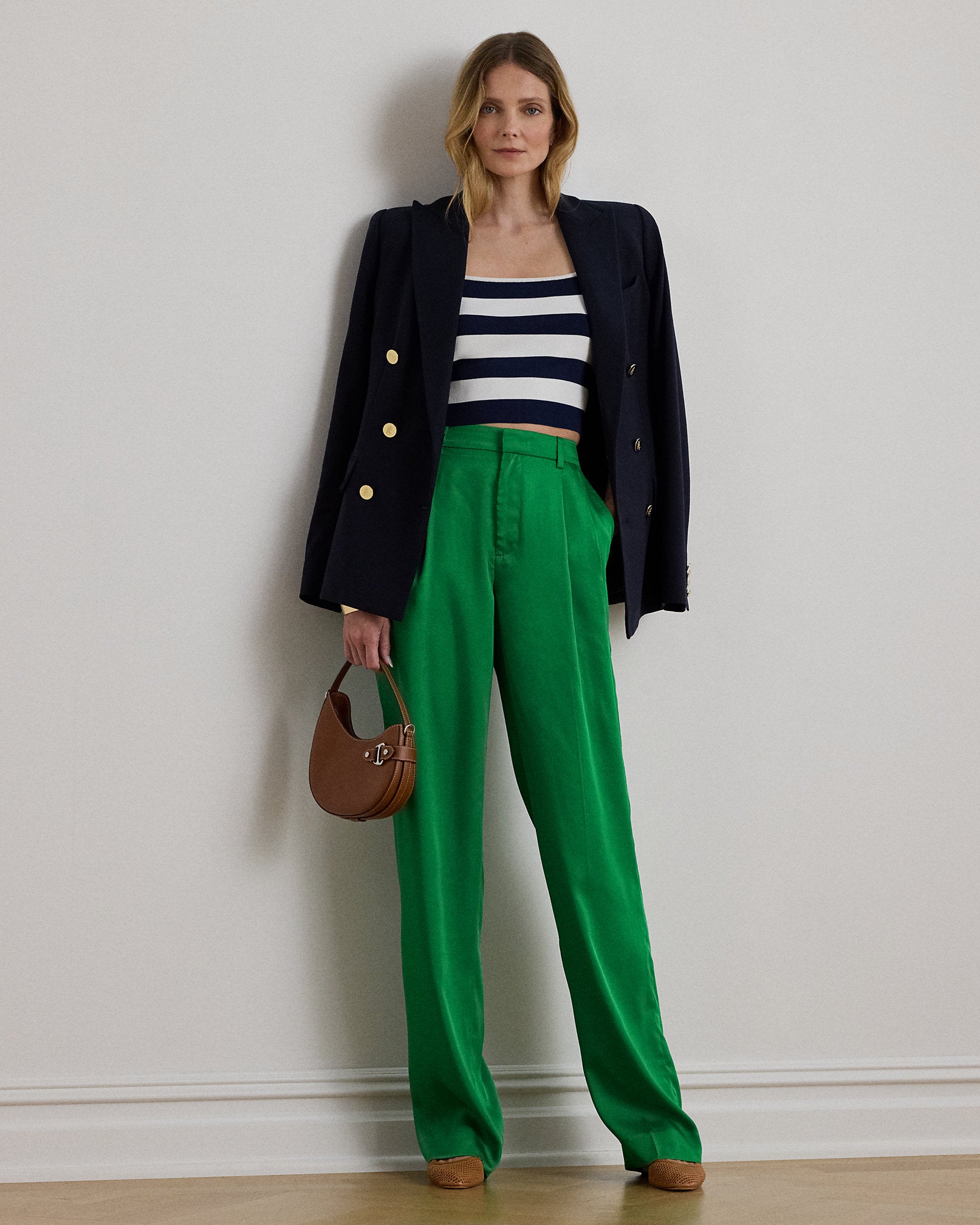 Ralph Lauren Pleated Twill Tapered Pant