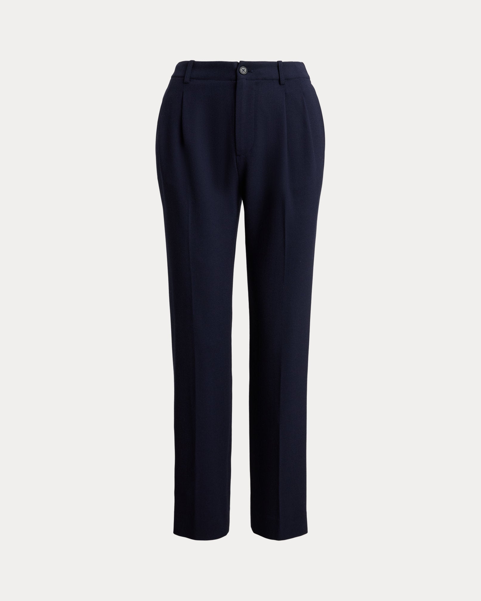 Ralph Lauren Pleated Tricotine Tapered Pant