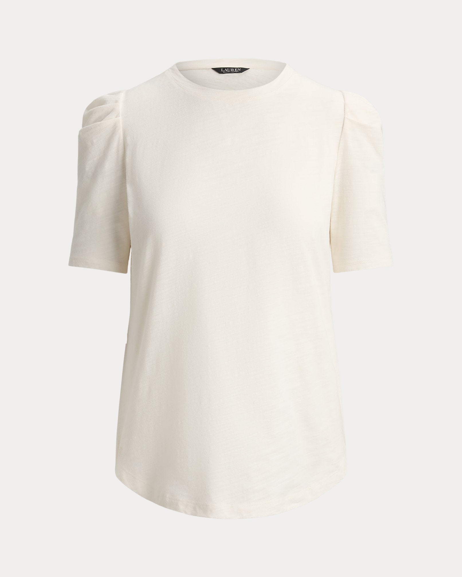 Ralph Lauren Slub Jersey PuffSleeve Top