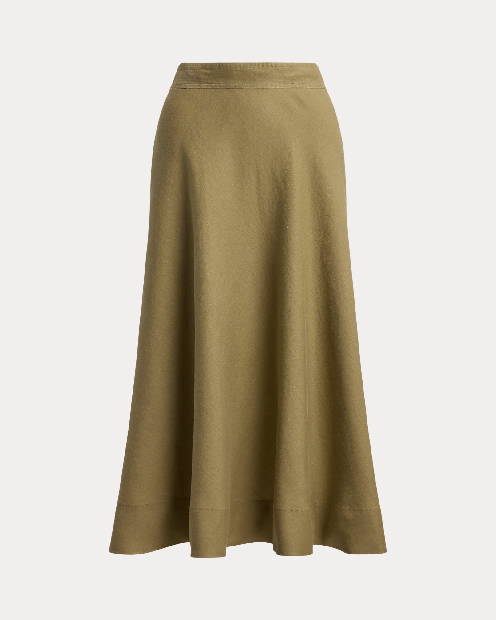 Ralph Lauren Linen ALine Midi Skirt