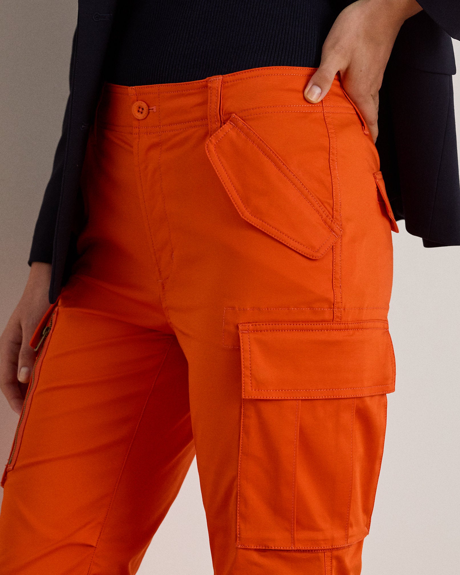 Ralph Lauren Cotton Sateen Cargo Pant