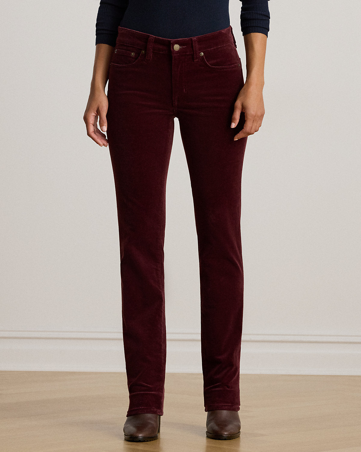 Ralph Lauren Stretch Corduroy MidRise Straight Pant