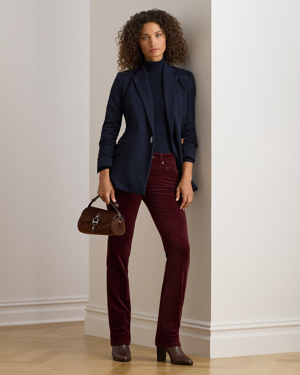 Ralph Lauren Stretch Corduroy MidRise Straight Pant