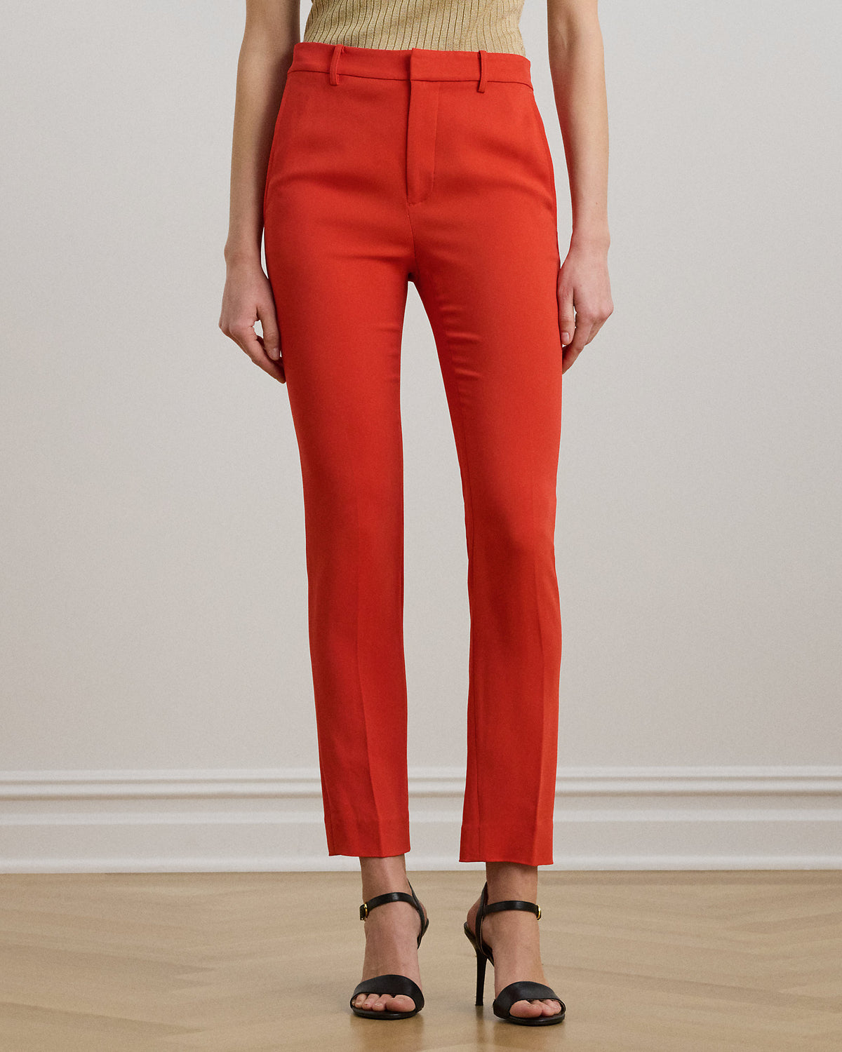 Ralph Lauren Stretch Cady Cropped Pant