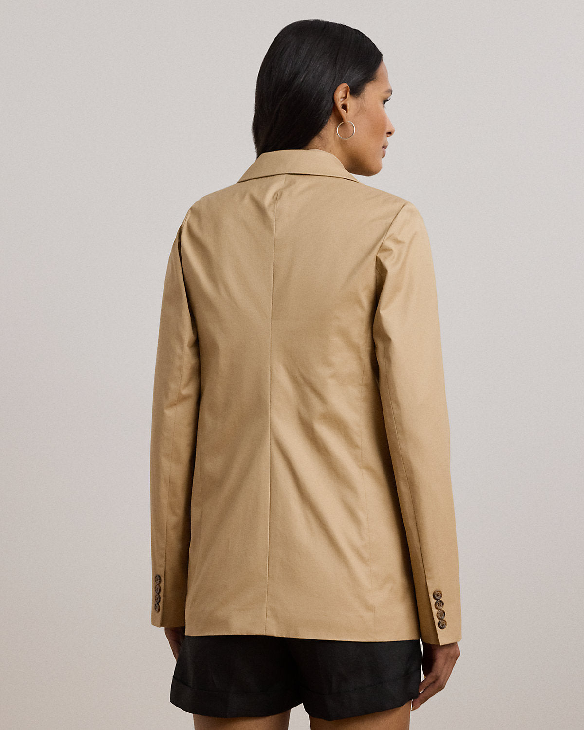 Ralph Lauren DoubleBreasted Cotton Twill Blazer