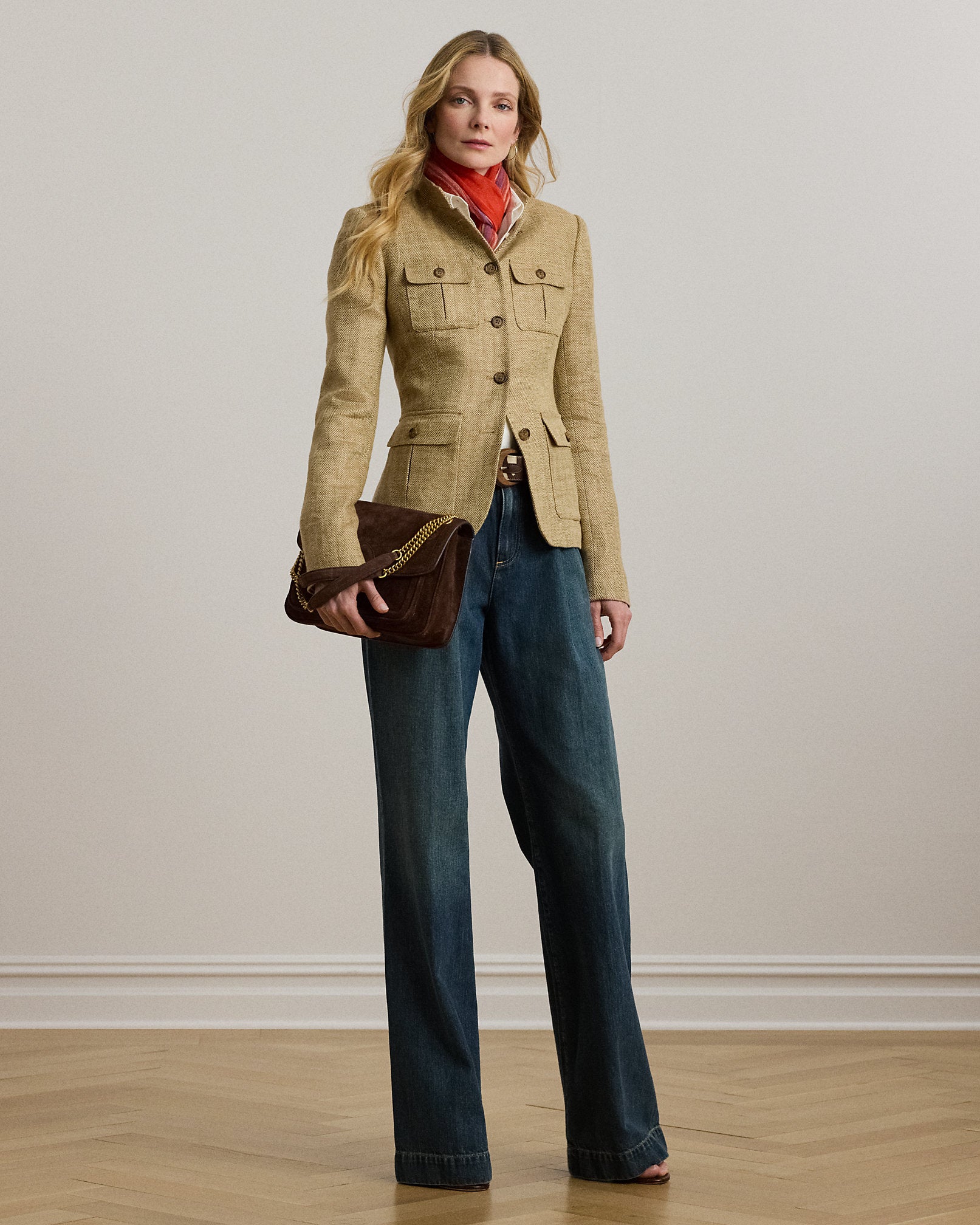 Ralph Lauren Herringbone Linen Jacket