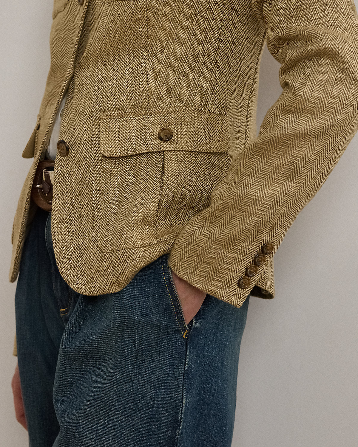 Ralph Lauren Herringbone Linen Jacket