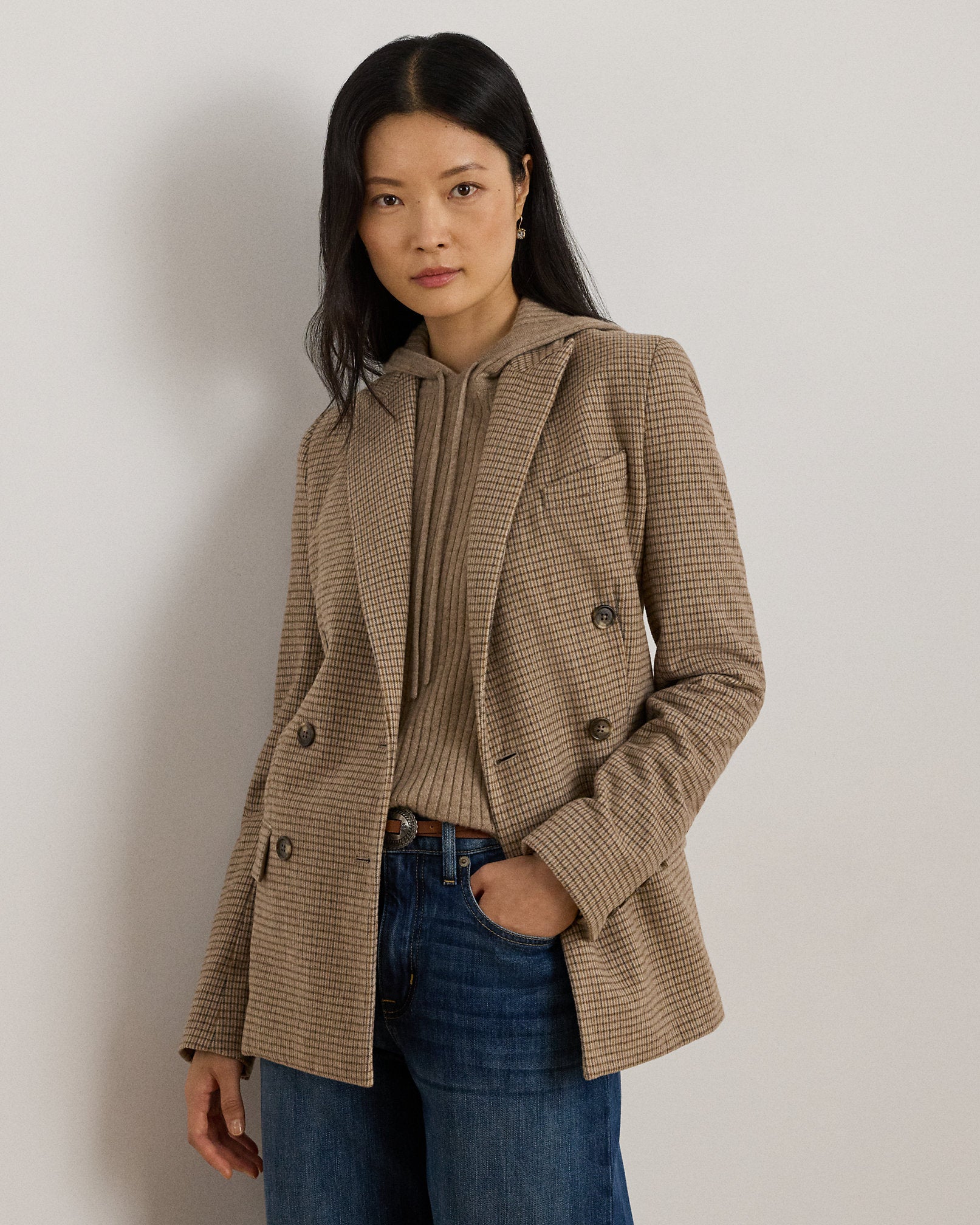 Ralph Lauren DoubleBreasted WoolBlend Twill Blazer