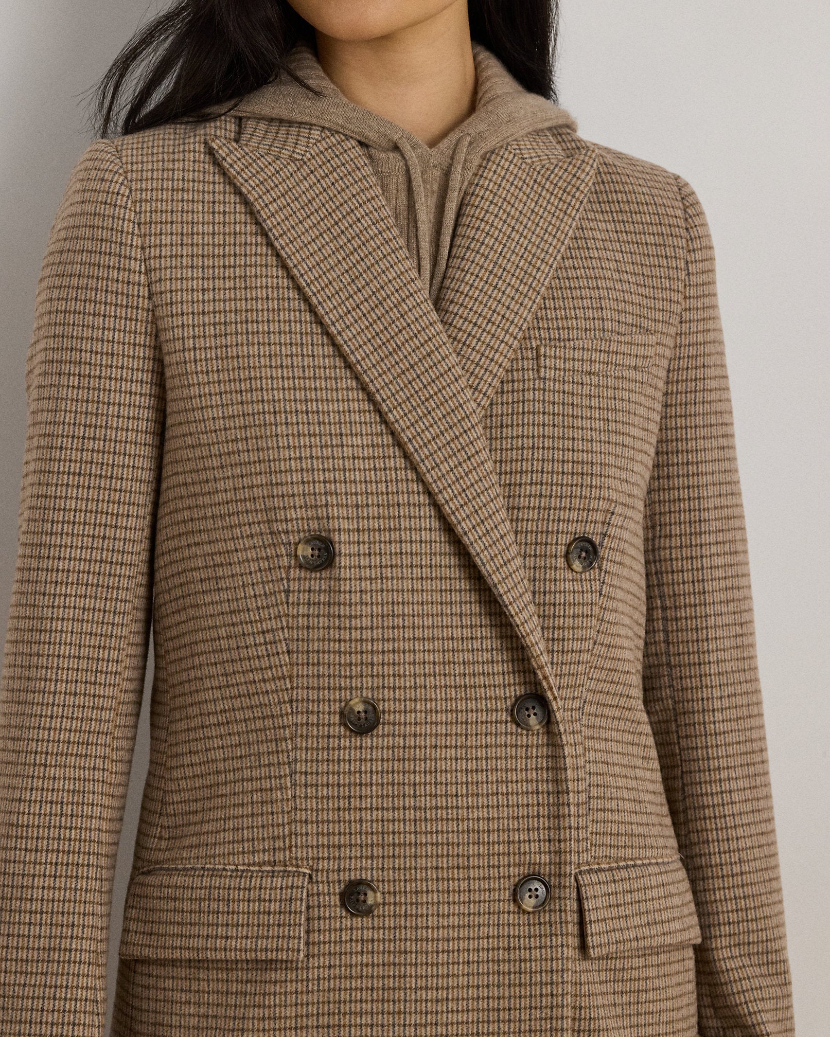 Ralph Lauren DoubleBreasted WoolBlend Twill Blazer