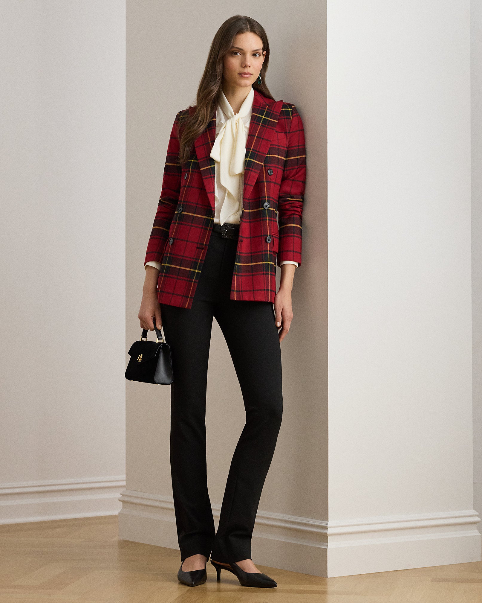 Ralph Lauren Plaid DoubleBreasted WoolBlend Blazer