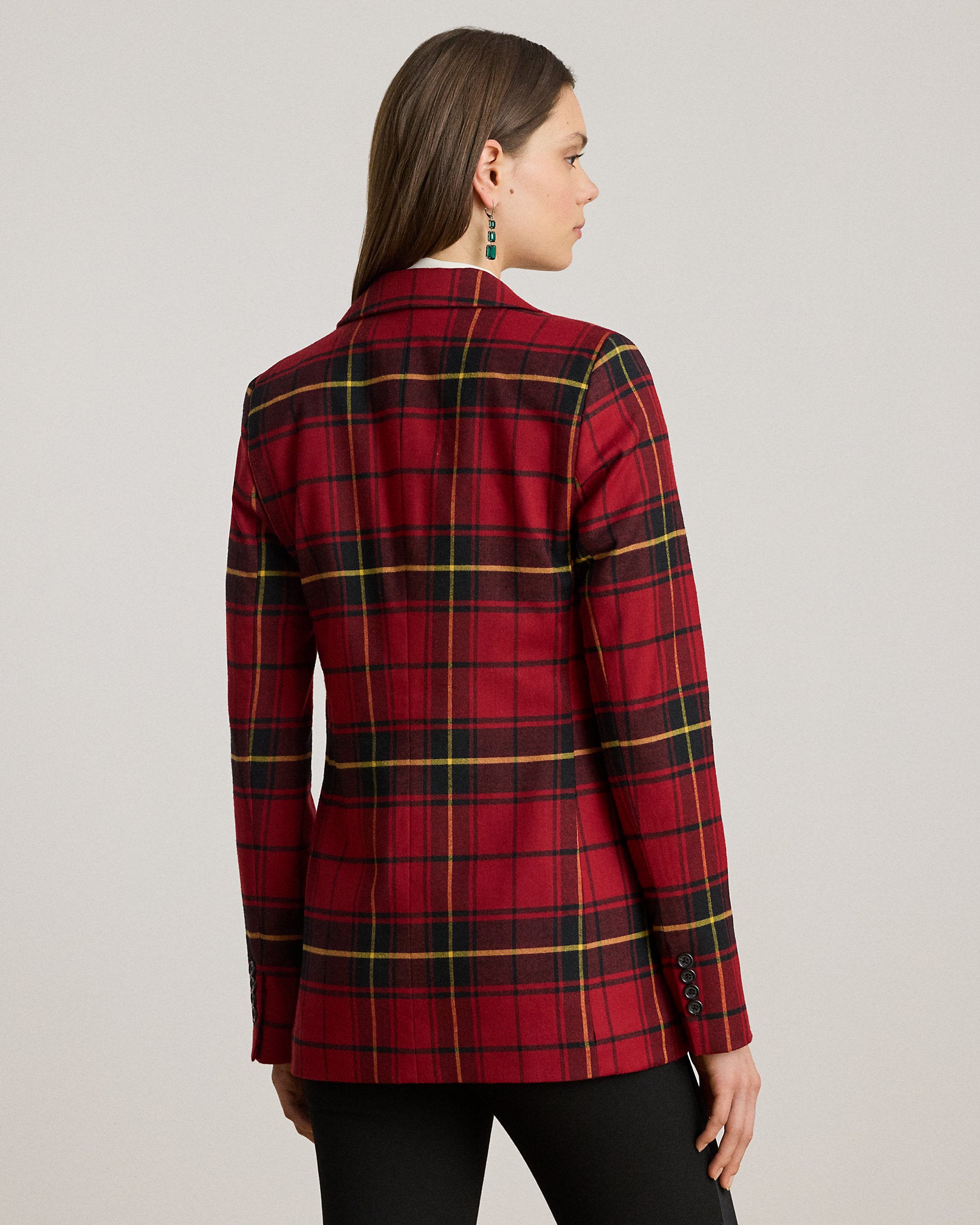 Ralph Lauren Plaid DoubleBreasted WoolBlend Blazer