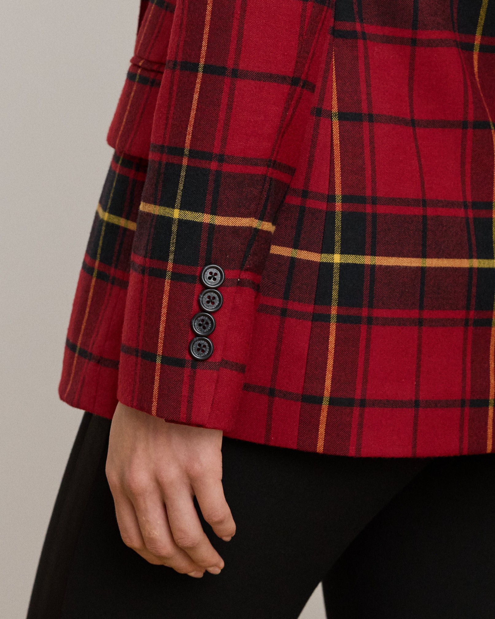 Ralph Lauren Plaid DoubleBreasted WoolBlend Blazer