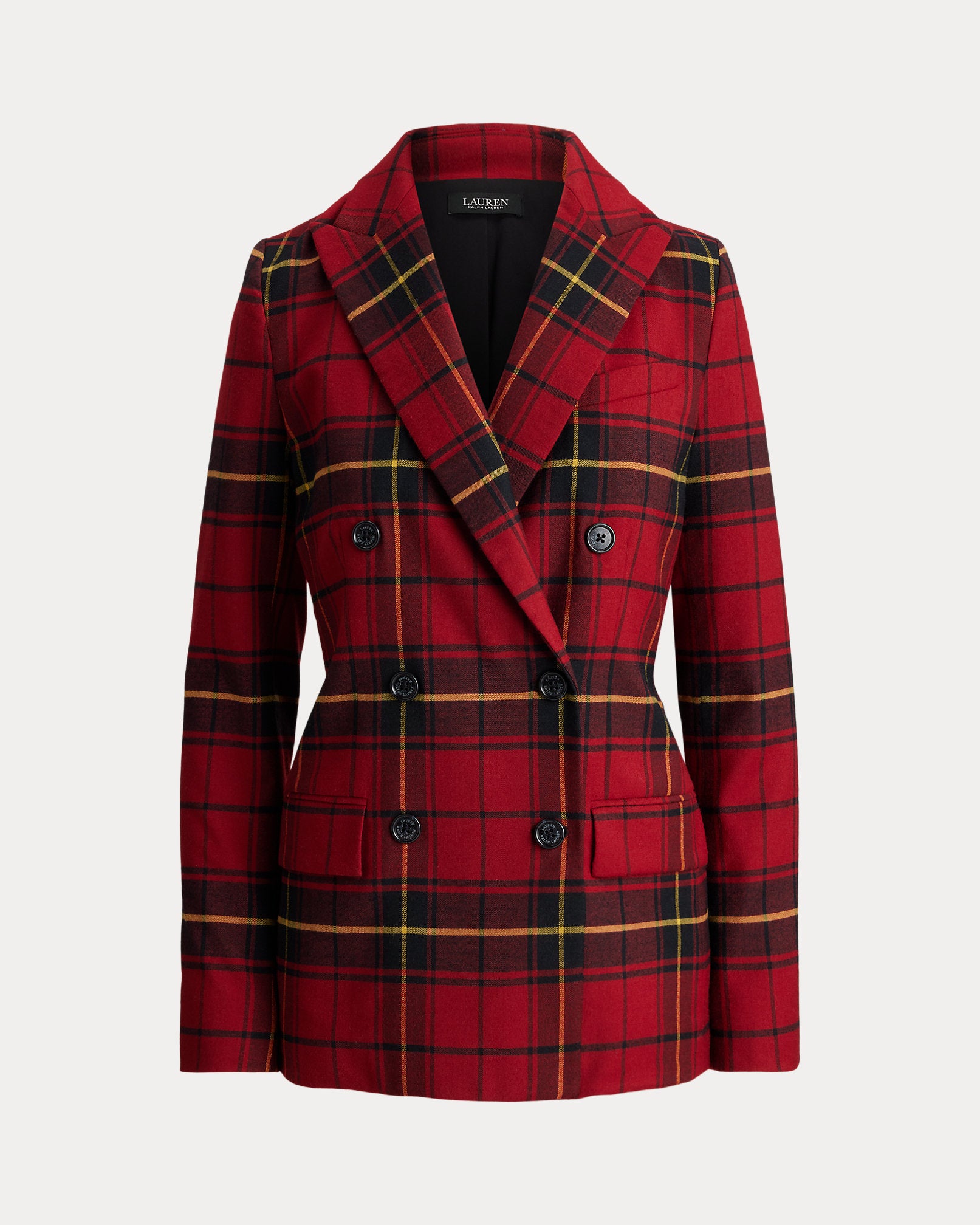 Ralph Lauren Plaid DoubleBreasted WoolBlend Blazer