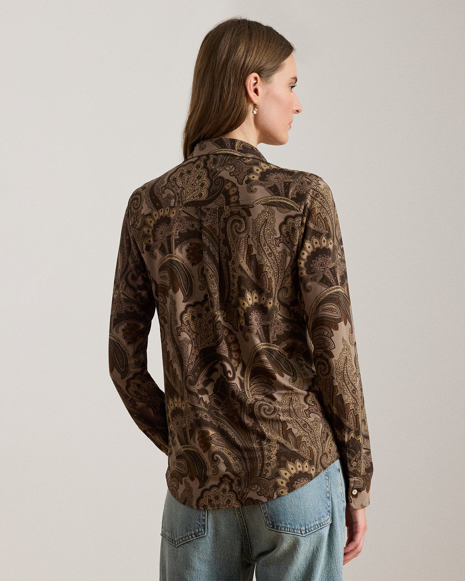 Ralph Lauren Slim Fit Paisley Jersey Shirt
