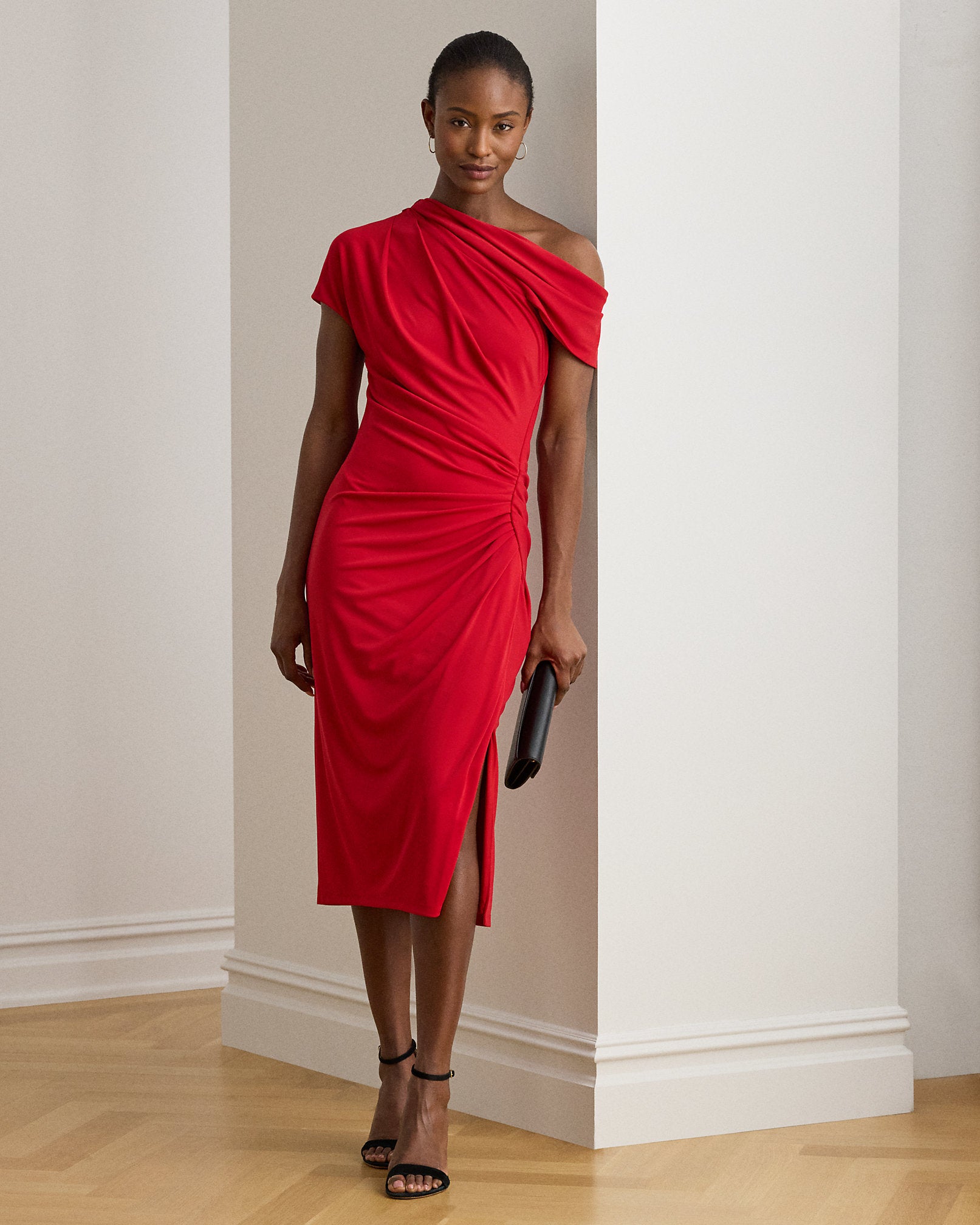 Ralph Lauren Stretch Jersey OfftheShoulder Dress