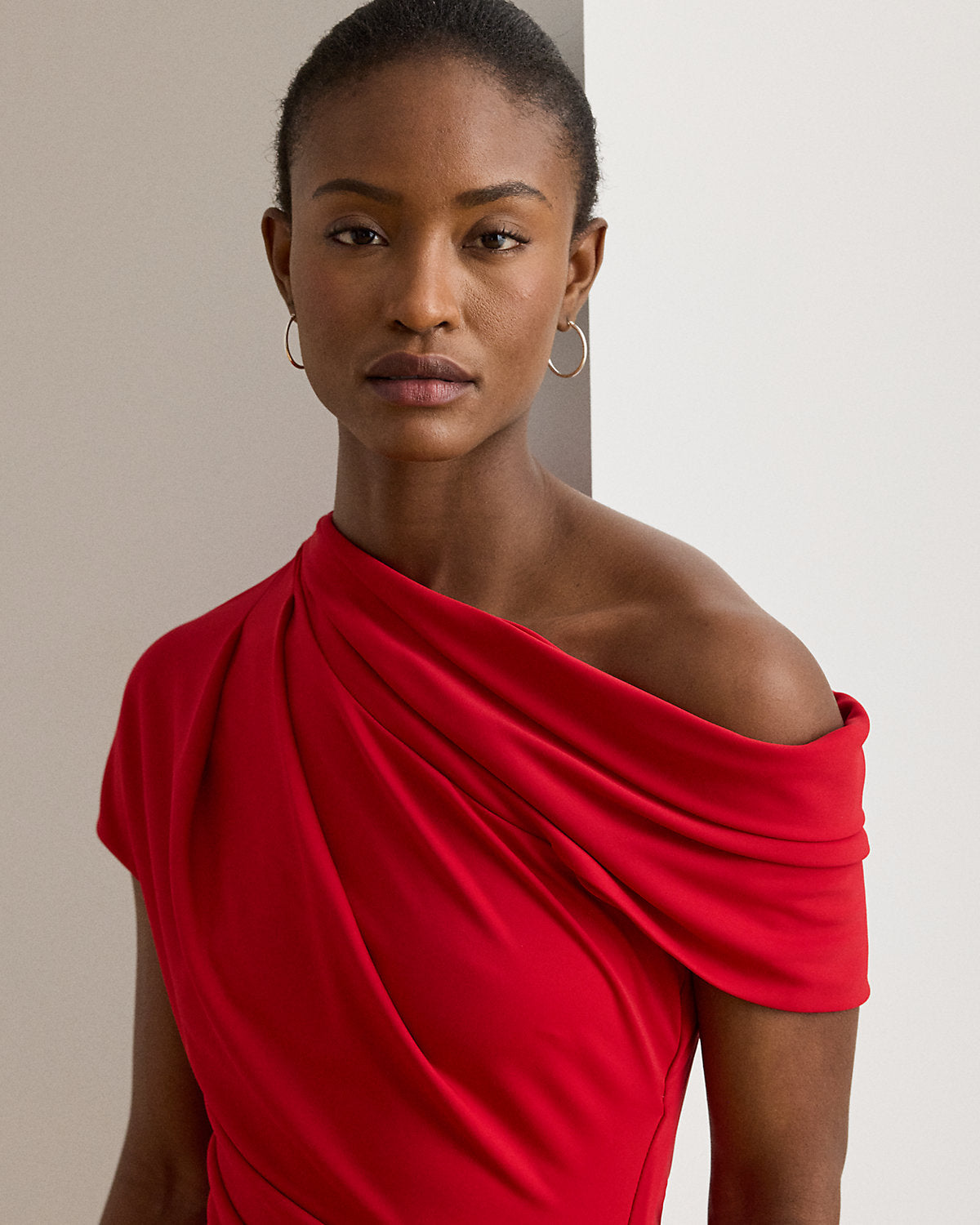 Ralph Lauren Stretch Jersey OfftheShoulder Dress