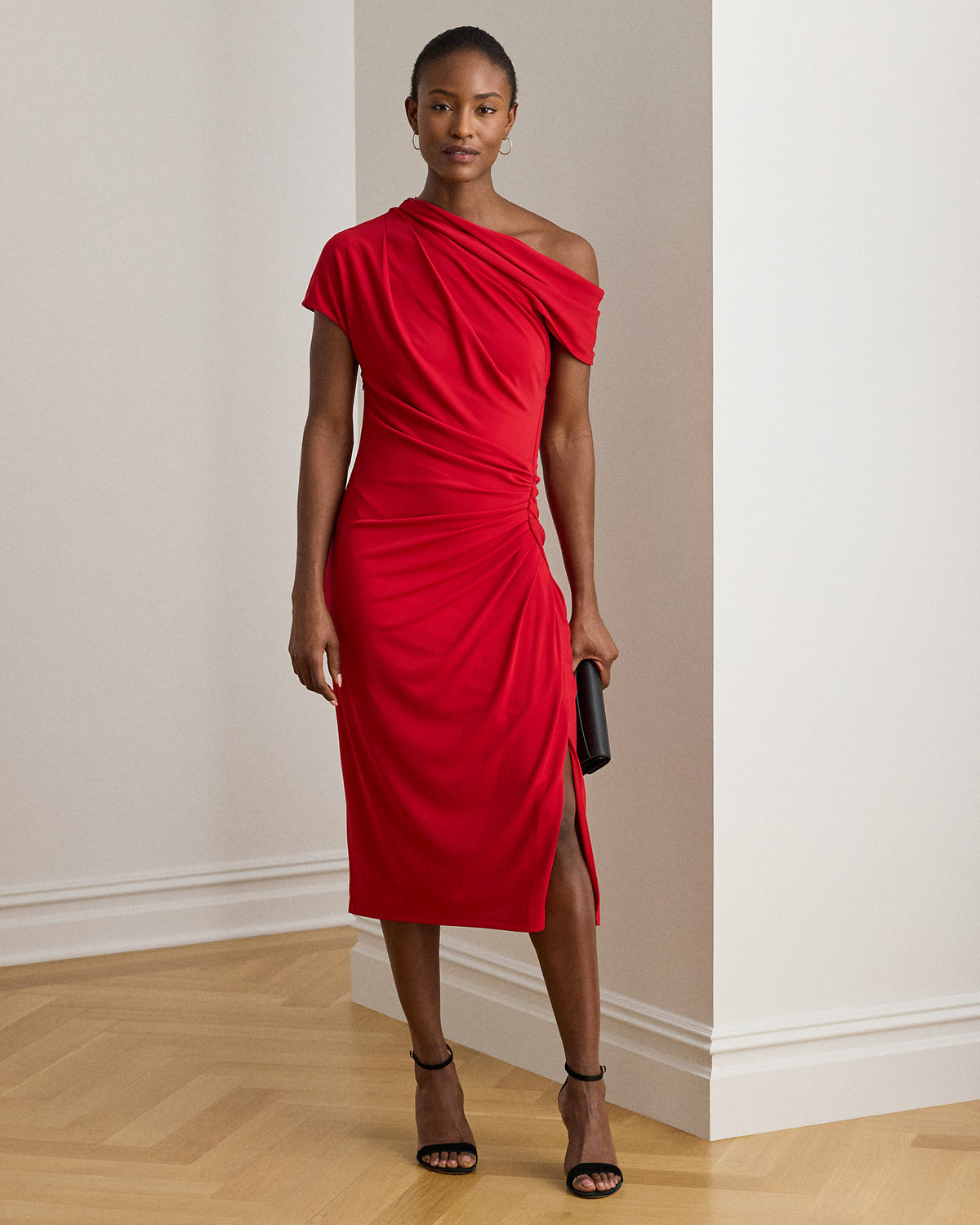 Ralph Lauren Stretch Jersey OfftheShoulder Dress
