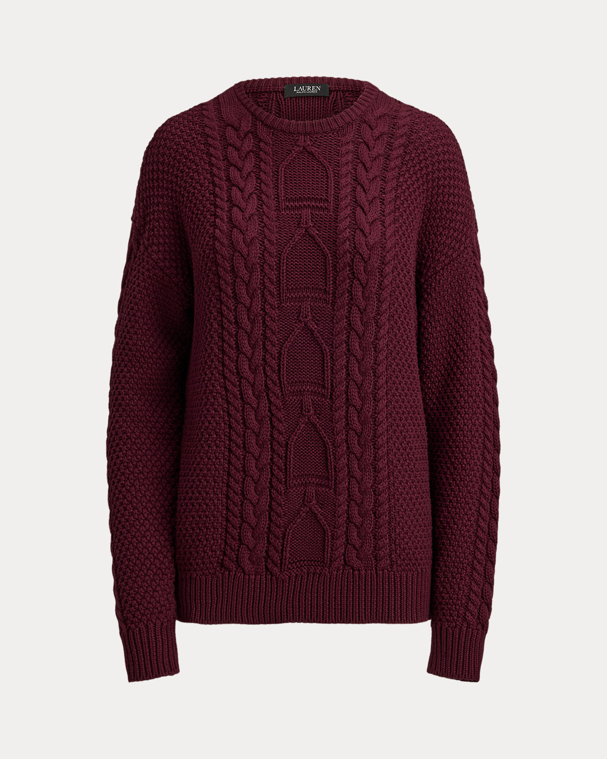 Ralph Lauren CableKnit Cotton Crewneck Sweater