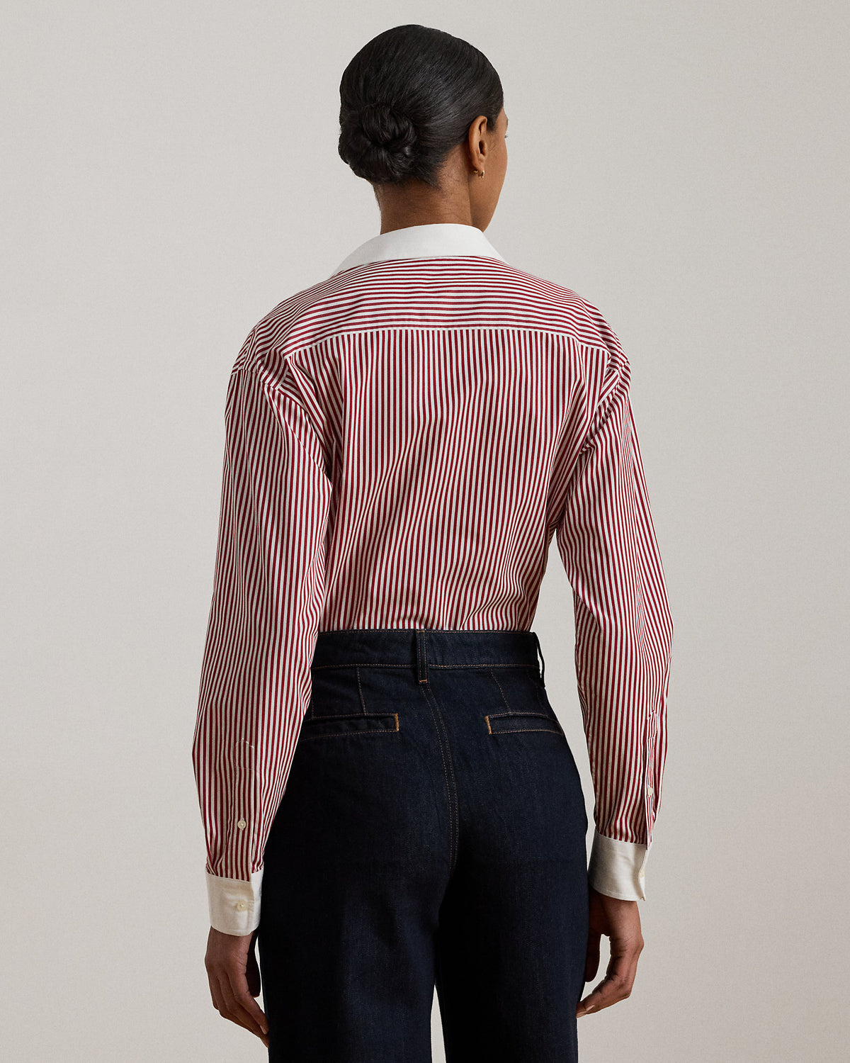 Ralph Lauren Striped Cotton Broadcloth Shirt