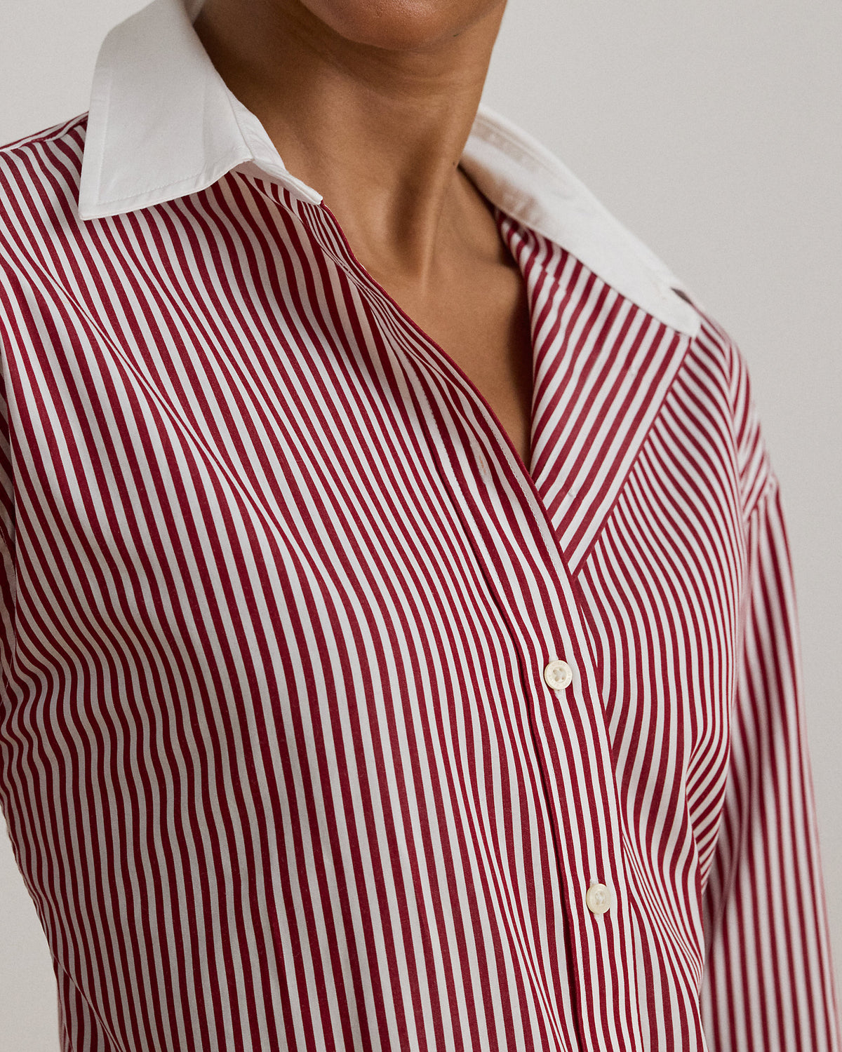 Ralph Lauren Striped Cotton Broadcloth Shirt