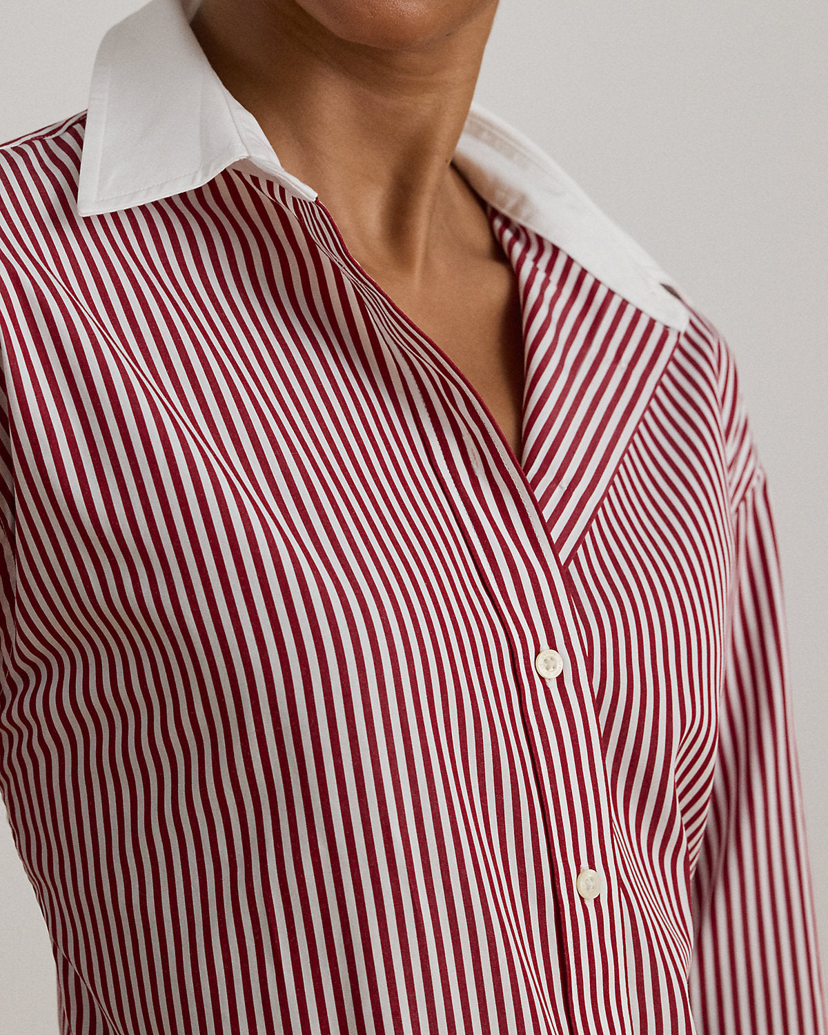 Ralph Lauren Striped Cotton Broadcloth Shirt