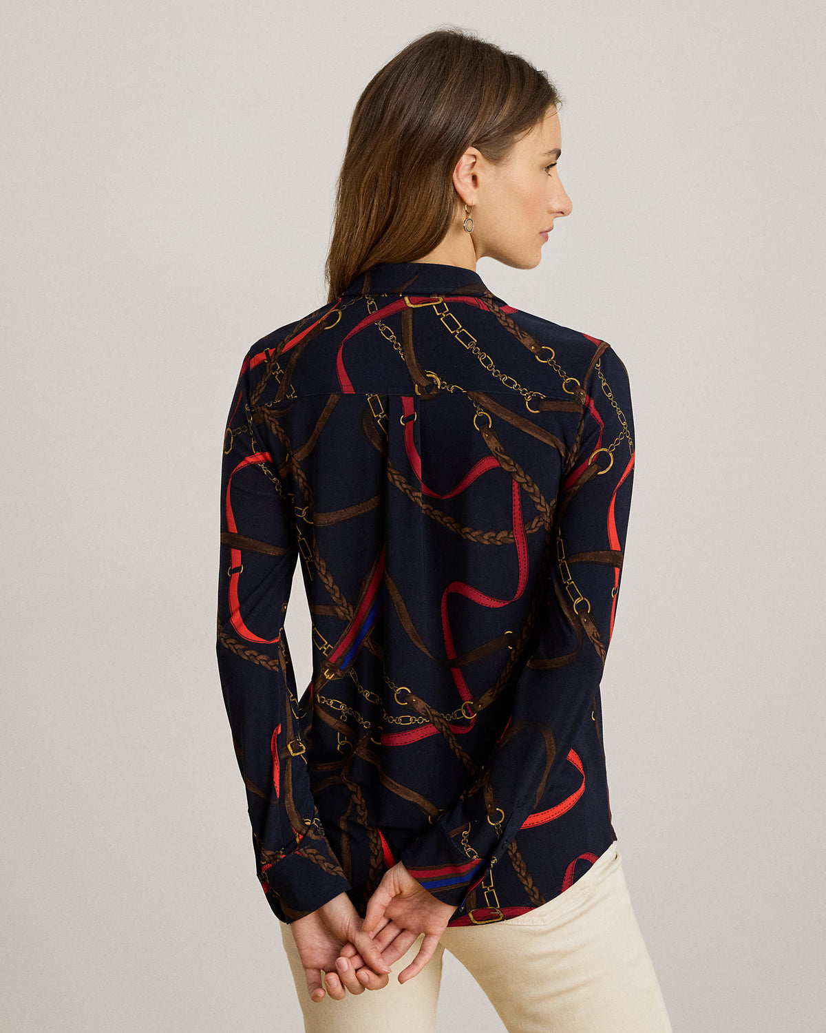 Ralph Lauren Slim Fit BeltingPrint Jersey Shirt