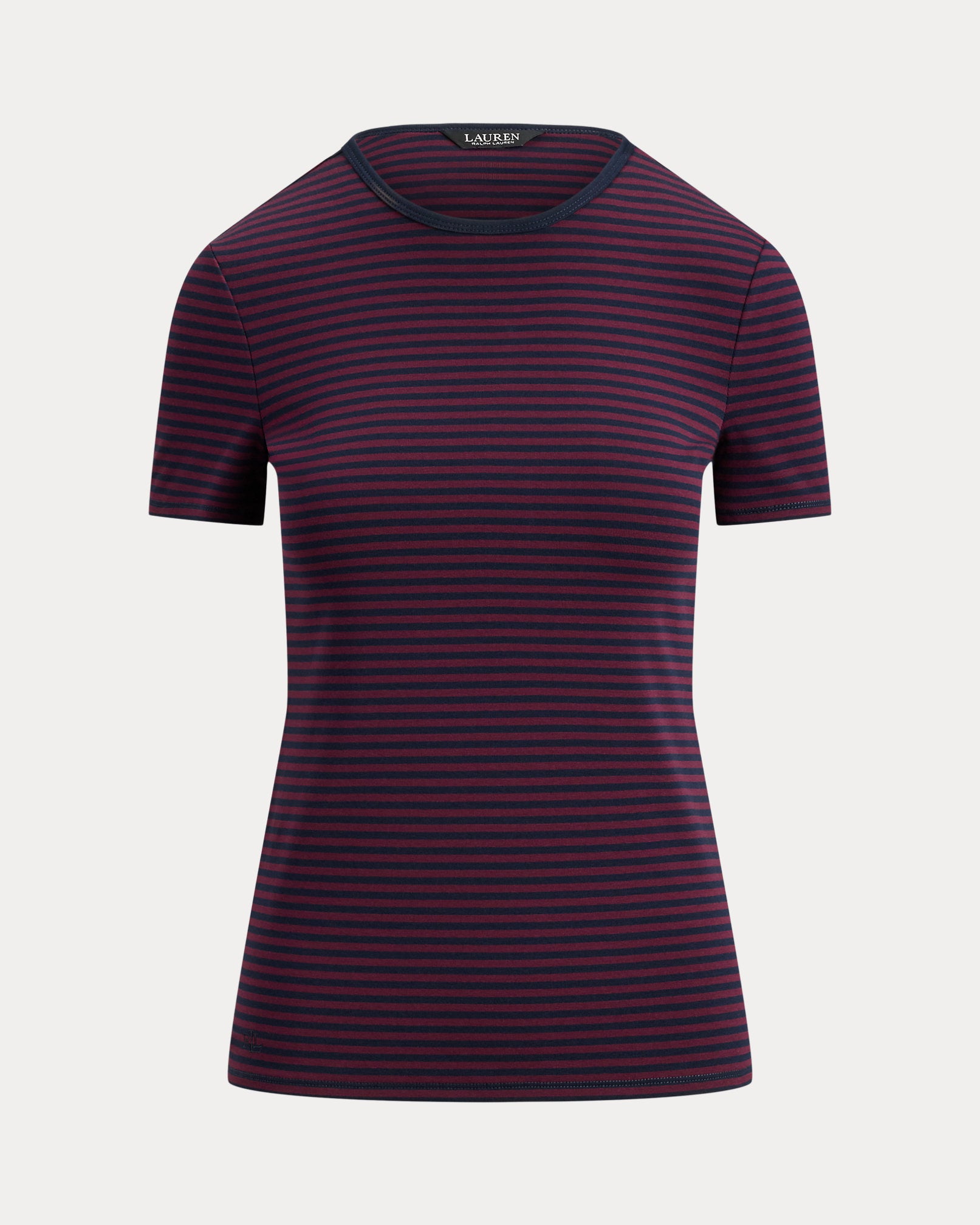 Ralph Lauren Striped Stretch Cotton Crewneck Tee