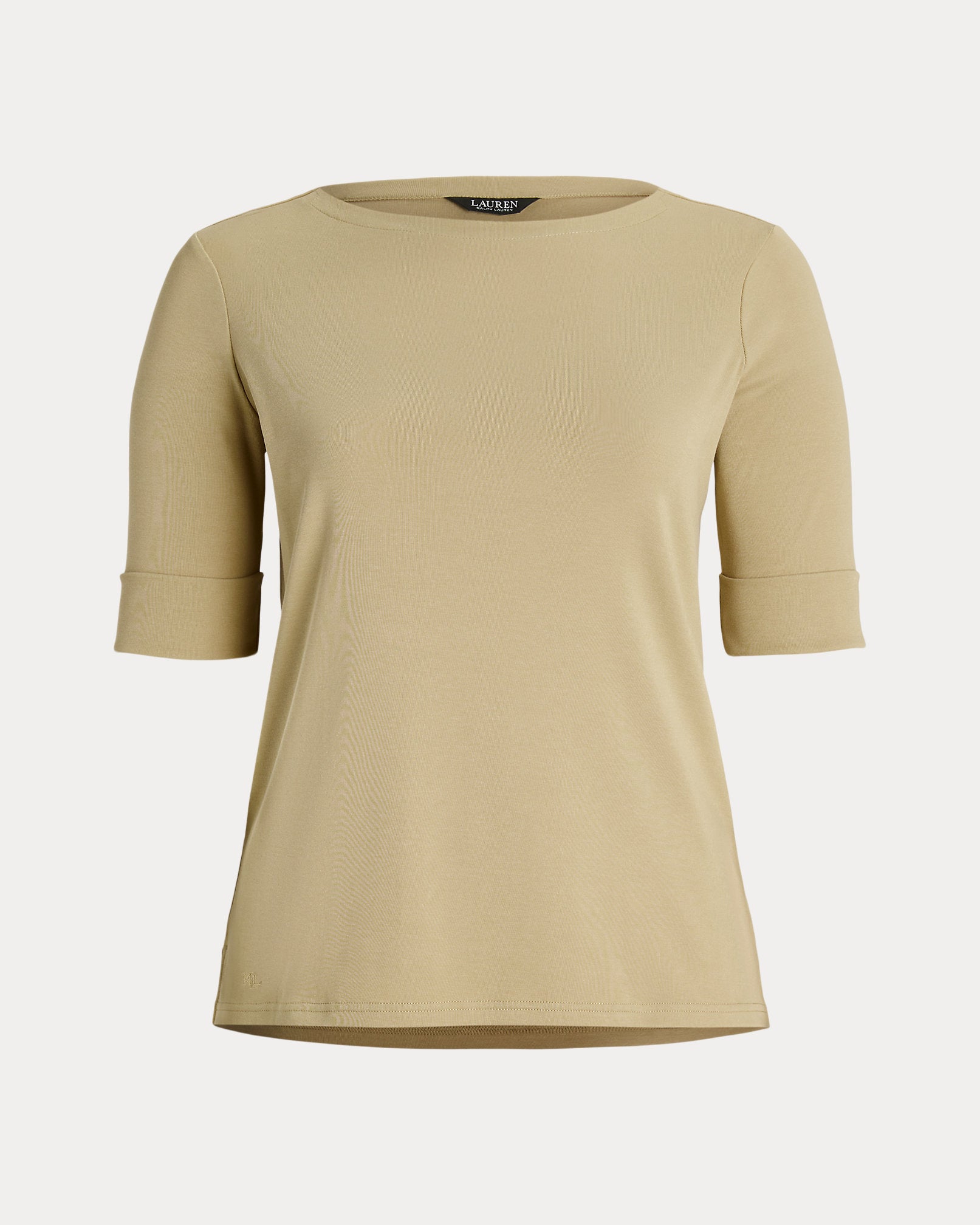 Ralph Lauren Stretch Cotton Boatneck Tee