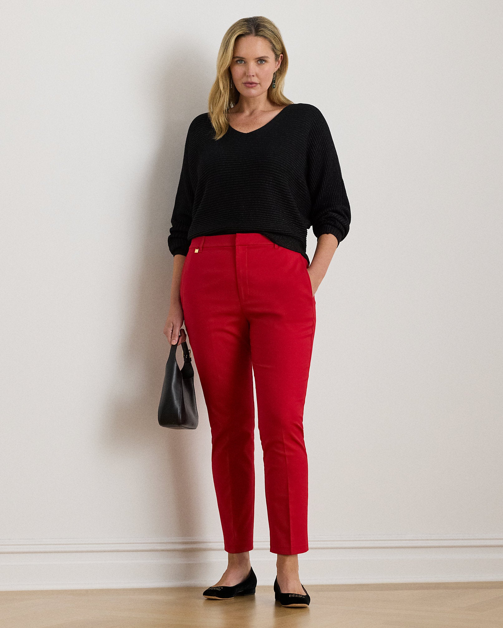 Ralph Lauren DoubleFaced Stretch Cotton Pant