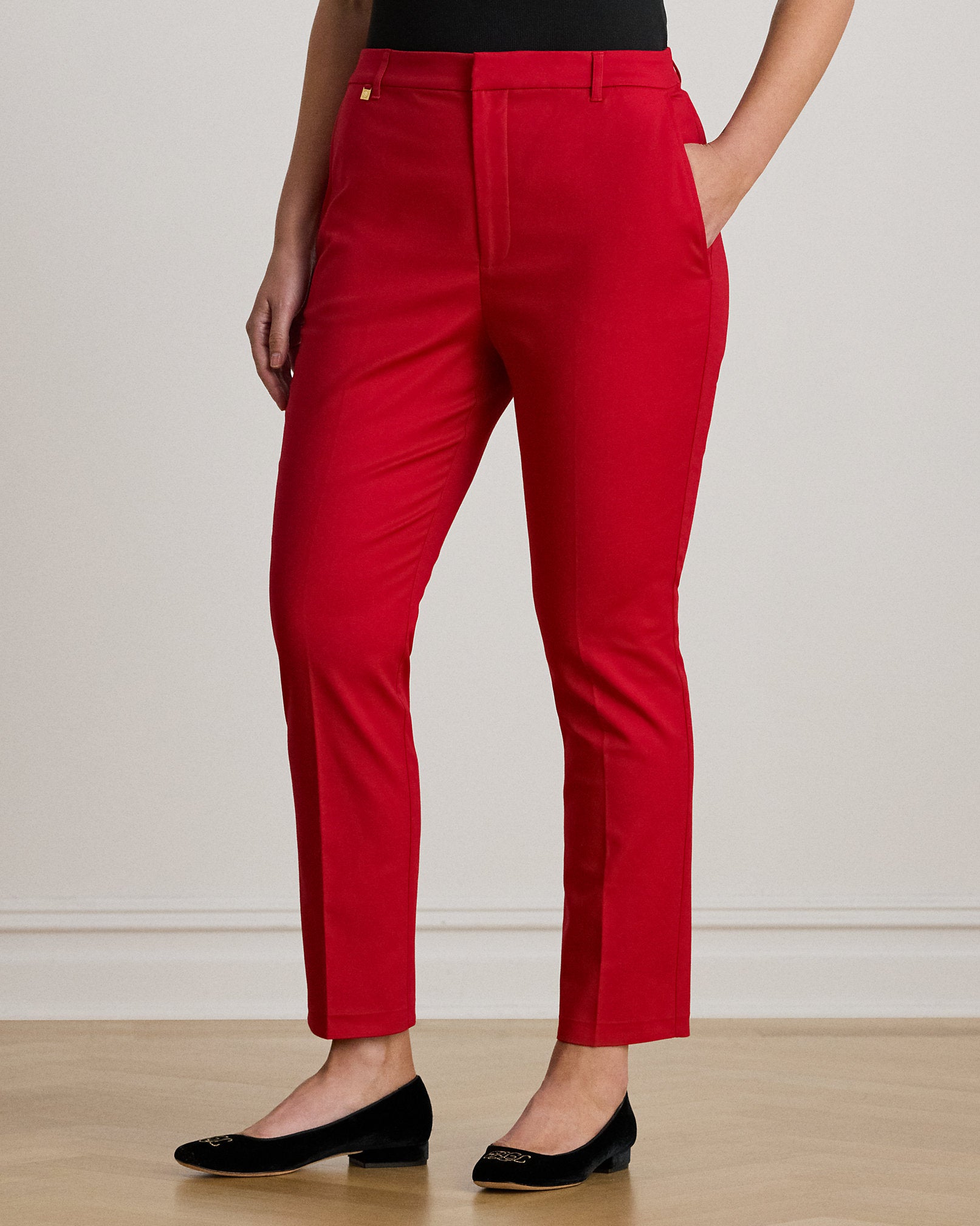 Ralph Lauren DoubleFaced Stretch Cotton Pant