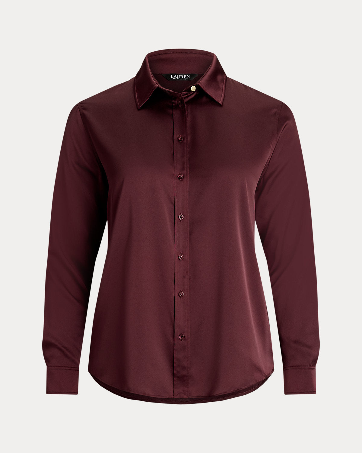 Ralph Lauren Classic Fit Satin Charmeuse Shirt