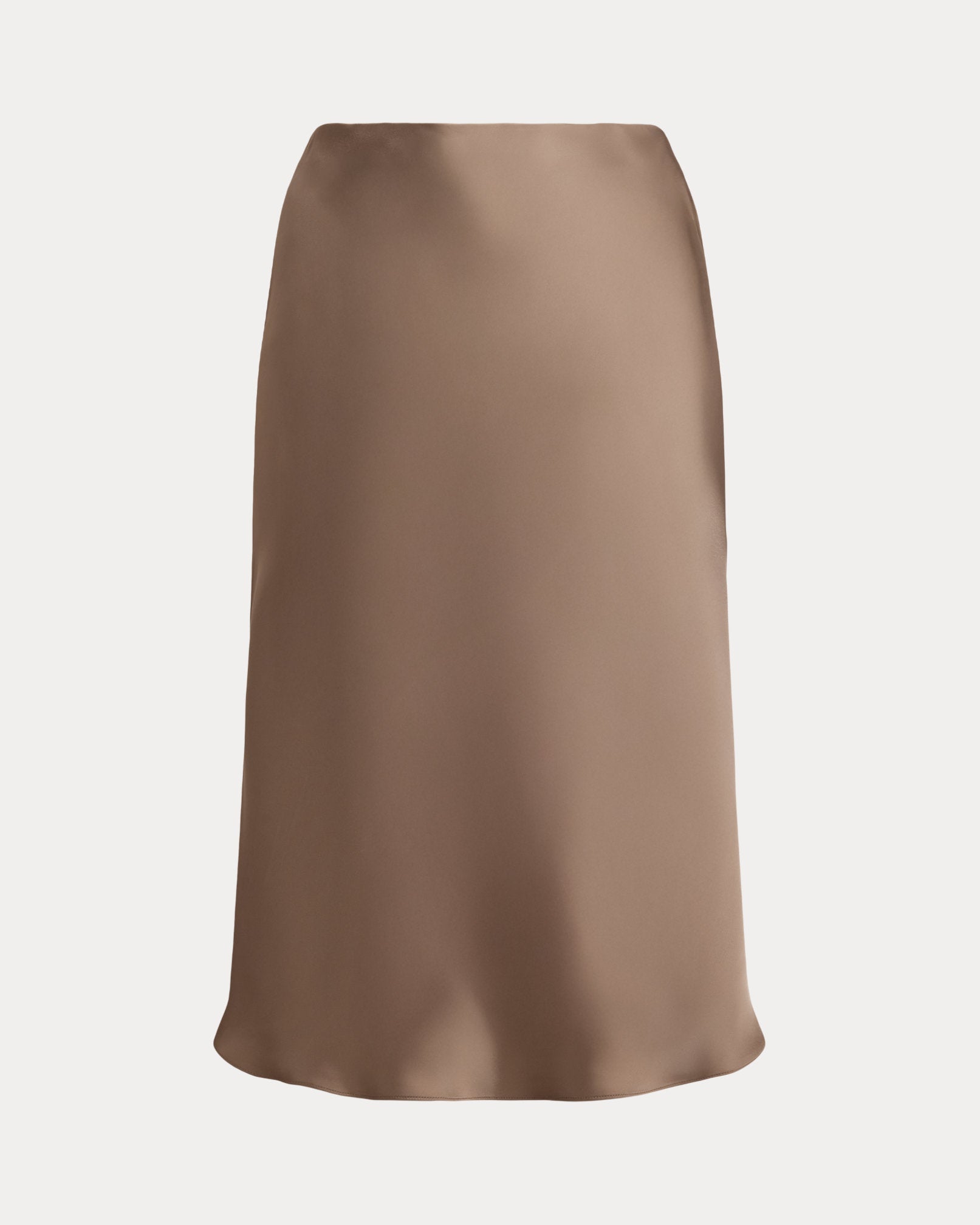 Ralph Lauren Satin Charmeuse Midi Skirt