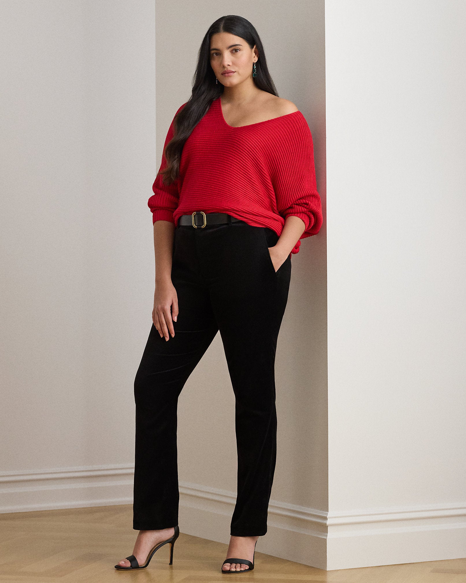 Ralph Lauren RibKnit DolmanSleeve Sweater