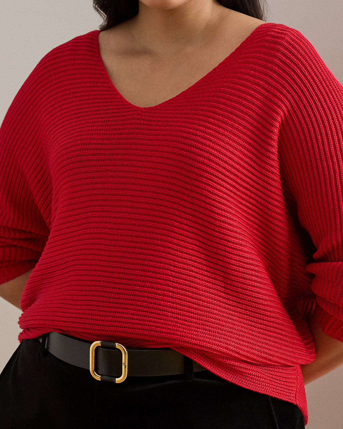 Ralph Lauren RibKnit DolmanSleeve Sweater