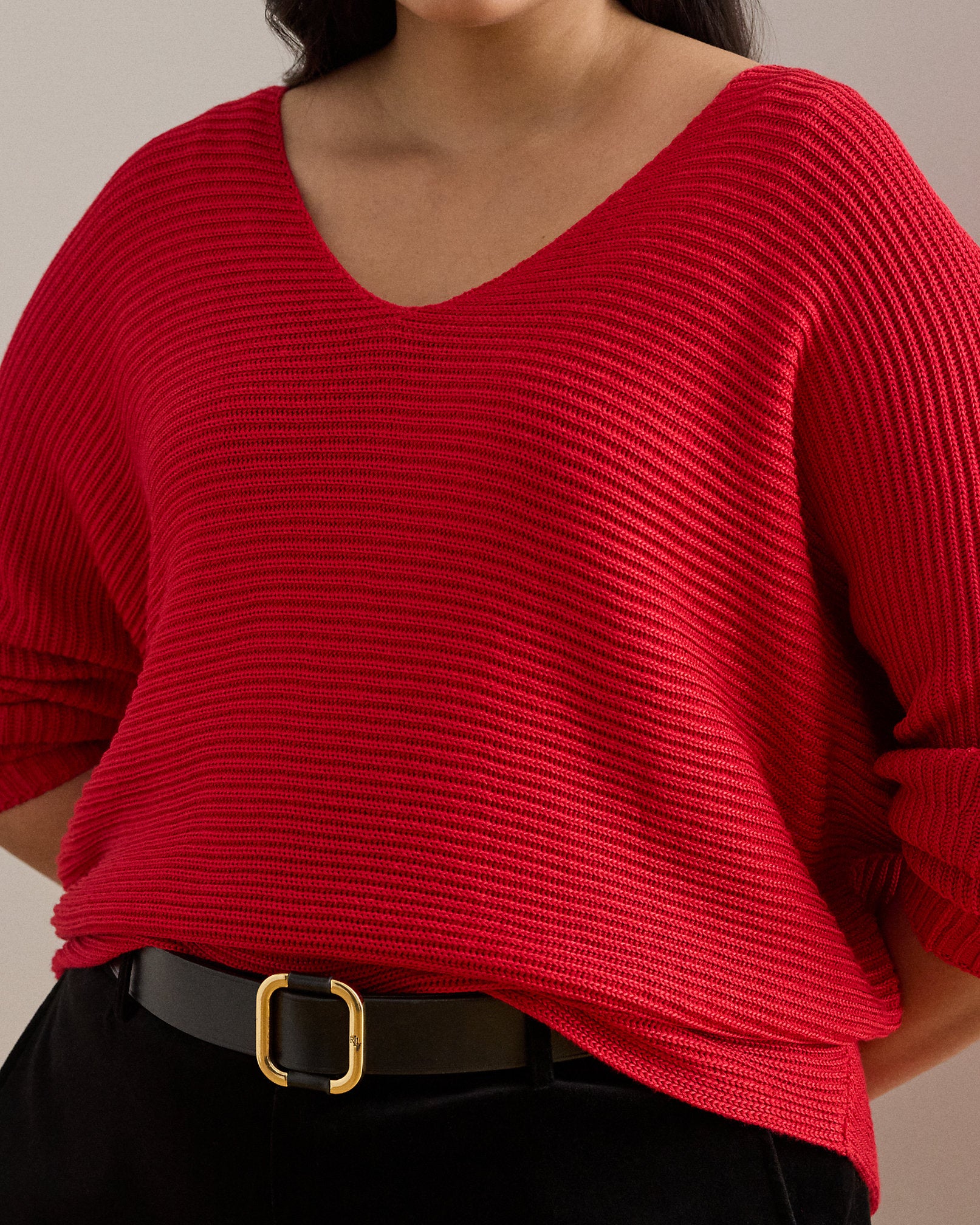 Ralph Lauren RibKnit DolmanSleeve Sweater