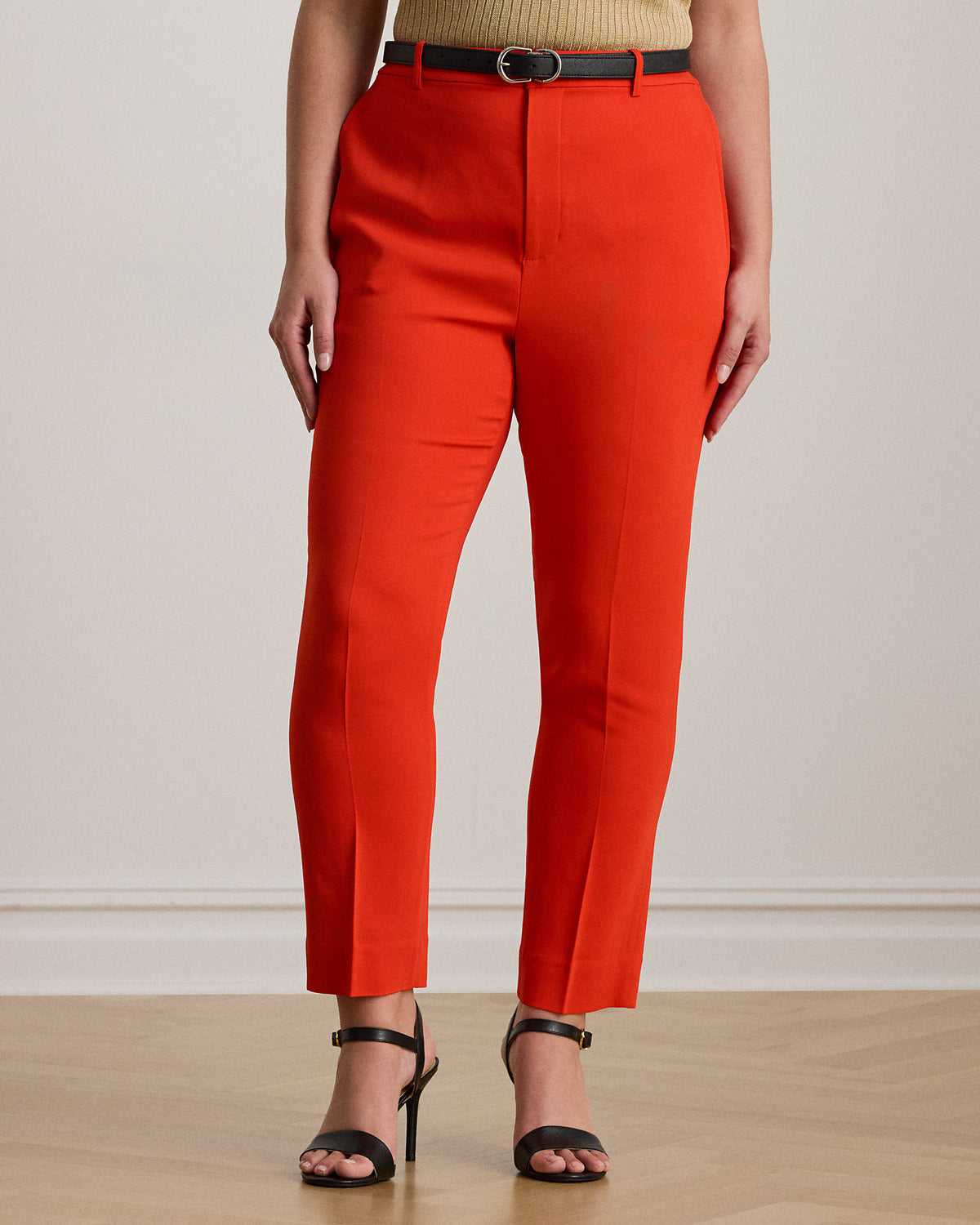 Ralph Lauren Stretch Cady Cropped Pant