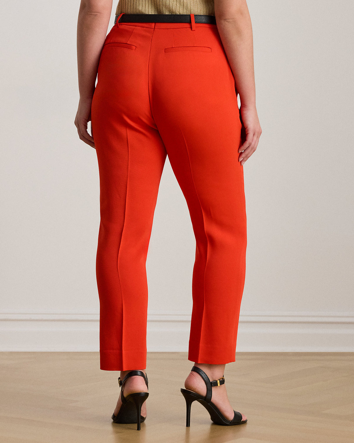 Ralph Lauren Stretch Cady Cropped Pant