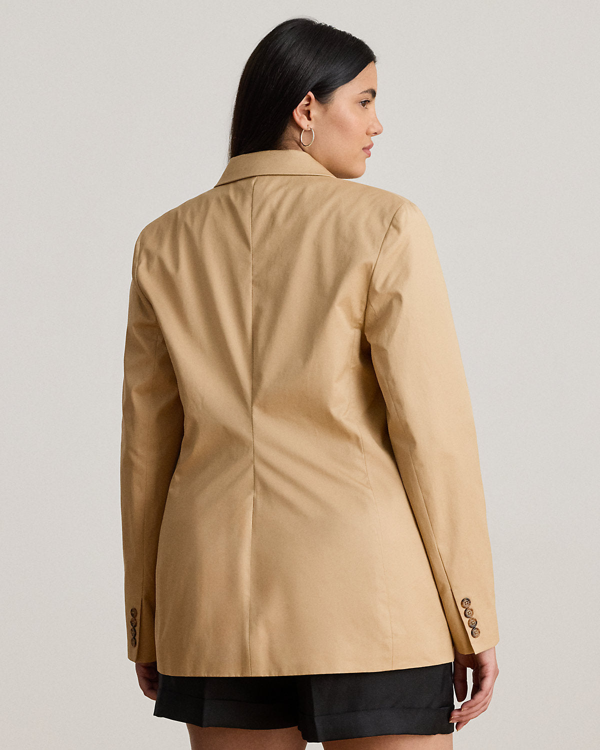 Ralph Lauren DoubleBreasted Cotton Twill Blazer