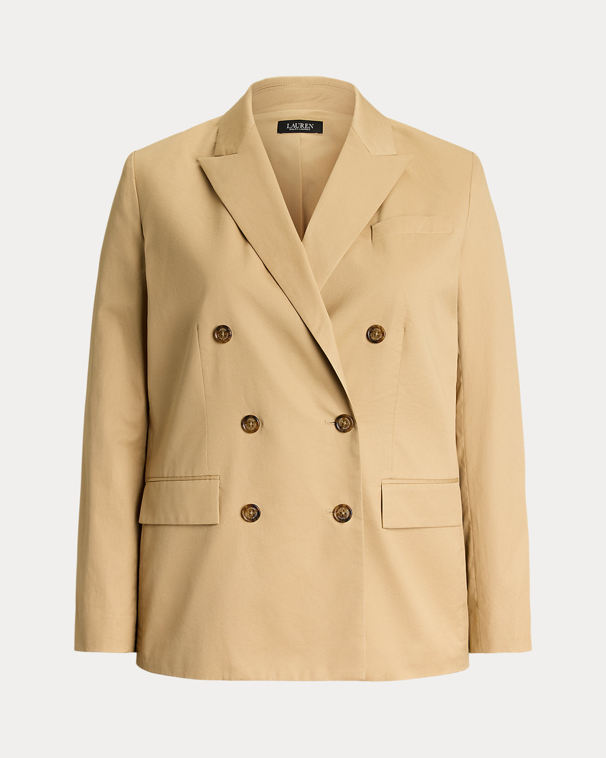 Ralph Lauren DoubleBreasted Cotton Twill Blazer