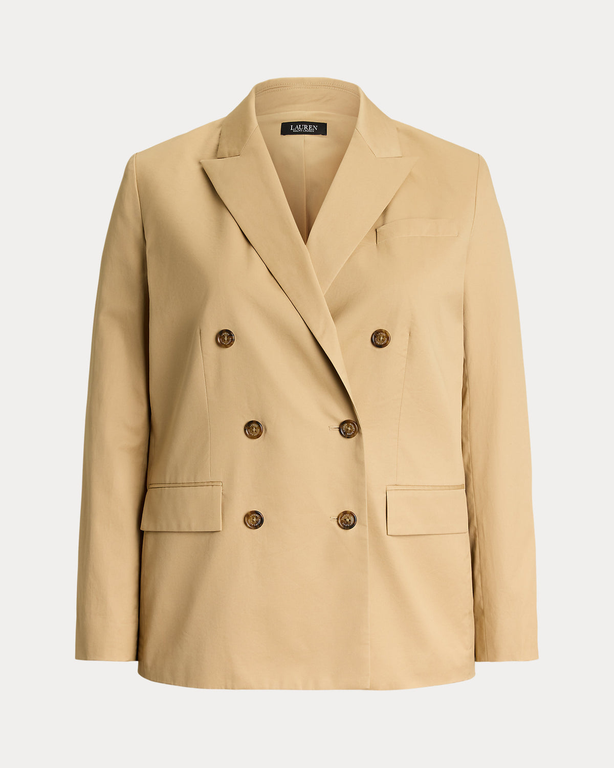 Ralph Lauren DoubleBreasted Cotton Twill Blazer
