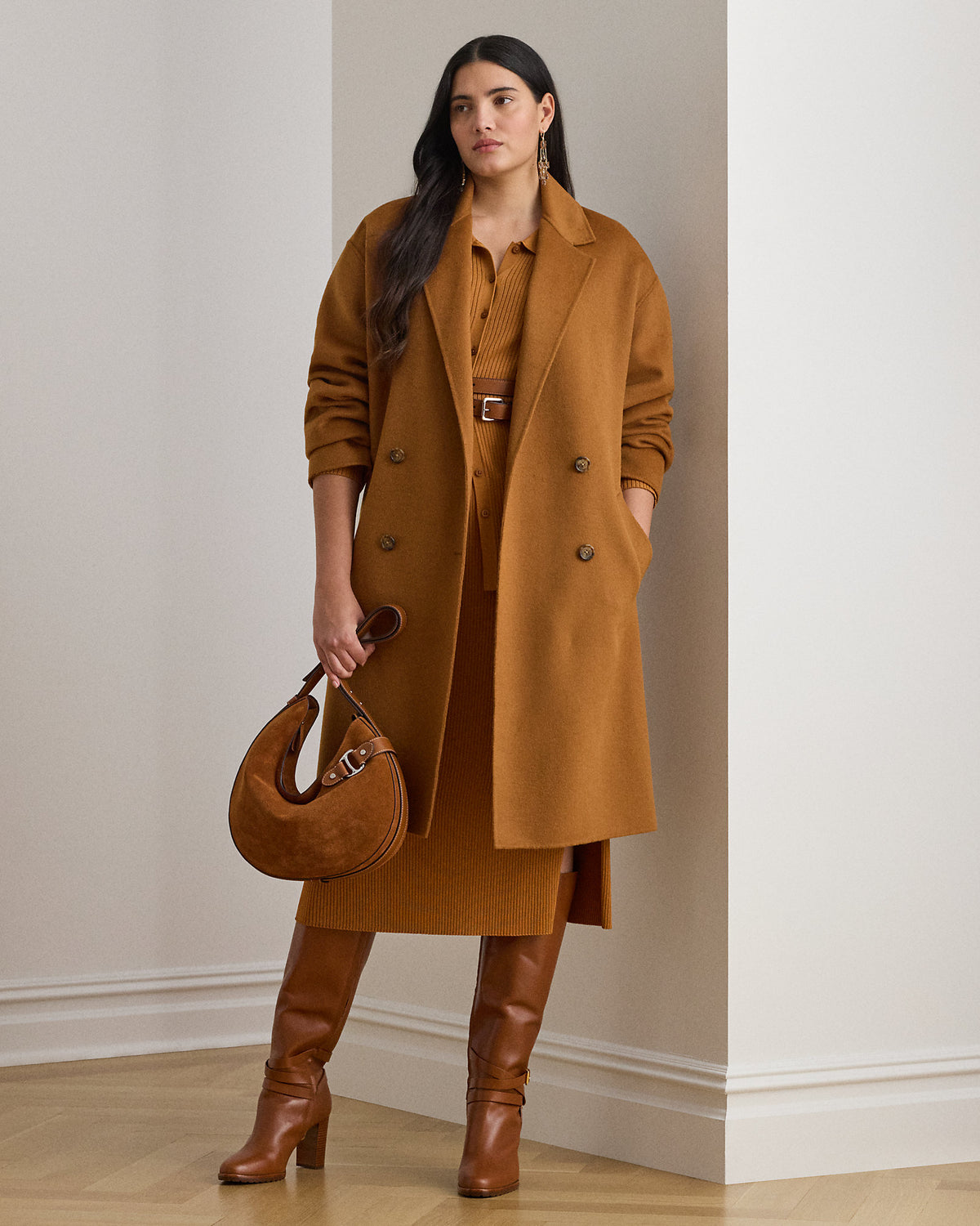 Ralph Lauren DoubleBreasted WoolBlend Cocoon Coat