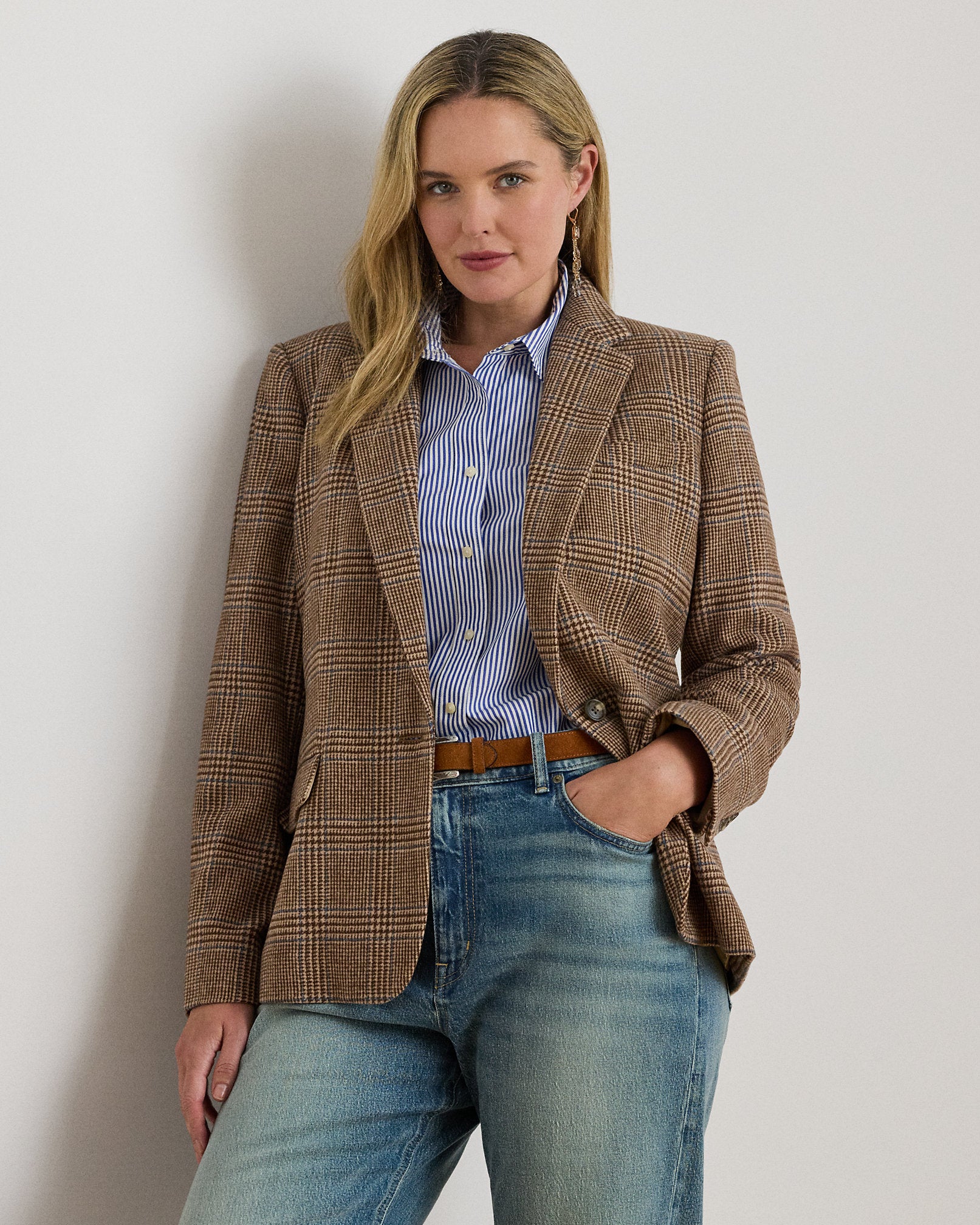 Ralph Lauren Glen Plaid WoolBlend Twill Blazer