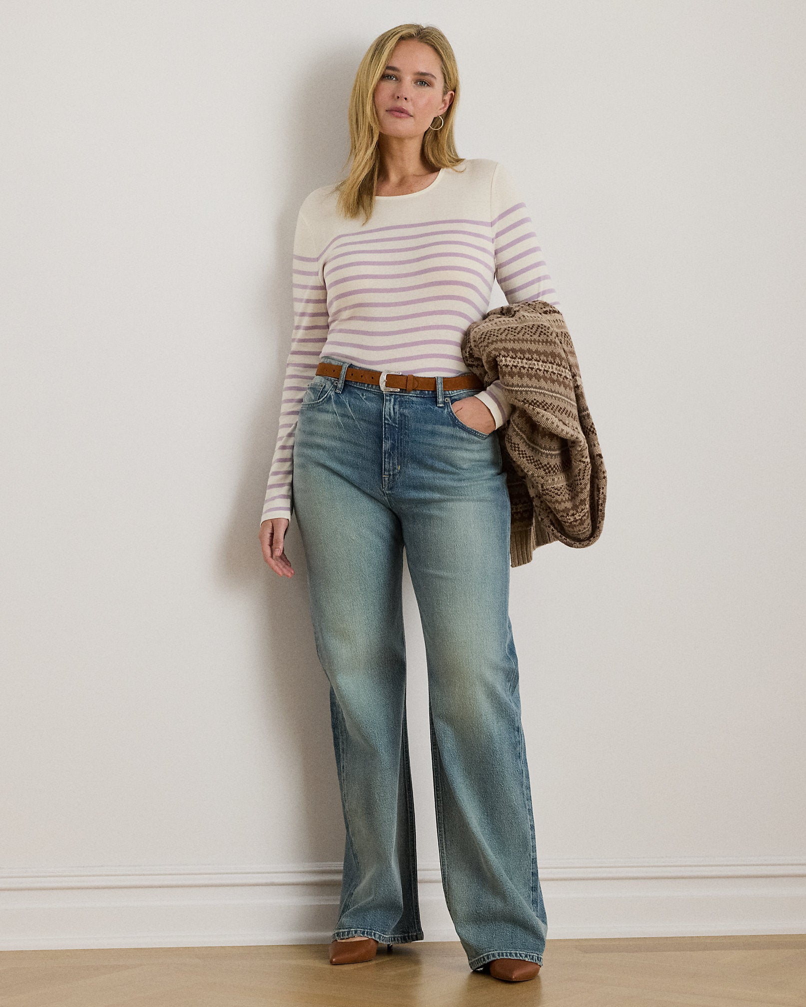 Ralph Lauren Striped Cotton LongSleeve Tee