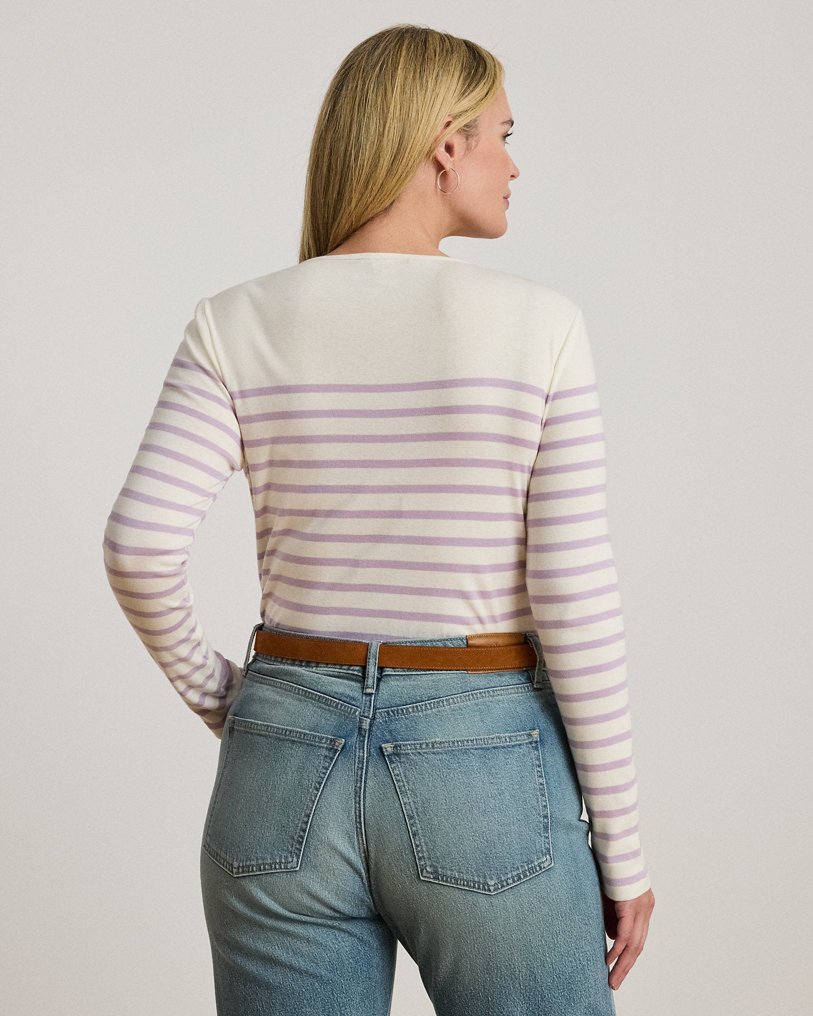 Ralph Lauren Striped Cotton LongSleeve Tee