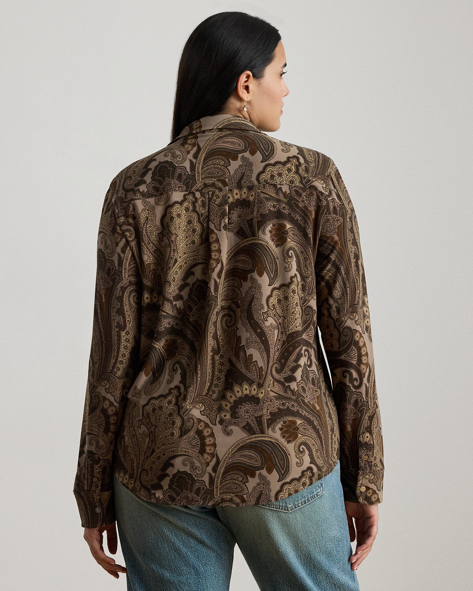 Ralph Lauren Slim Fit Paisley Jersey Shirt