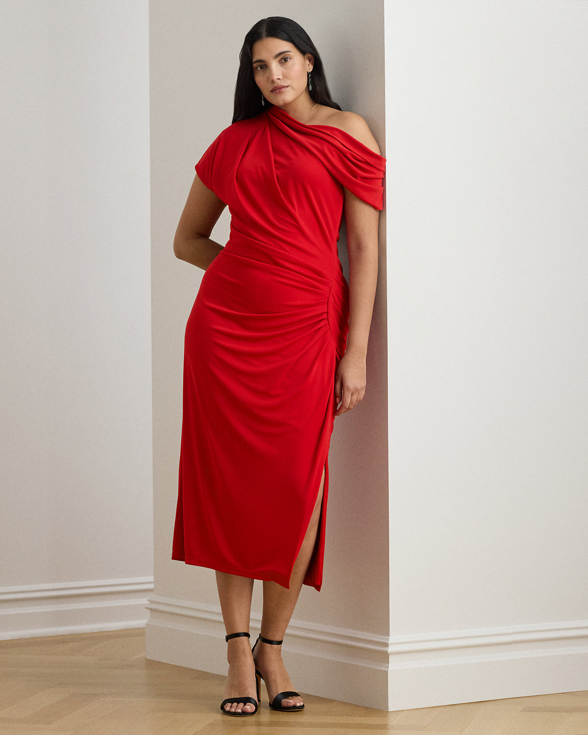 Ralph Lauren Stretch Jersey OfftheShoulder Dress
