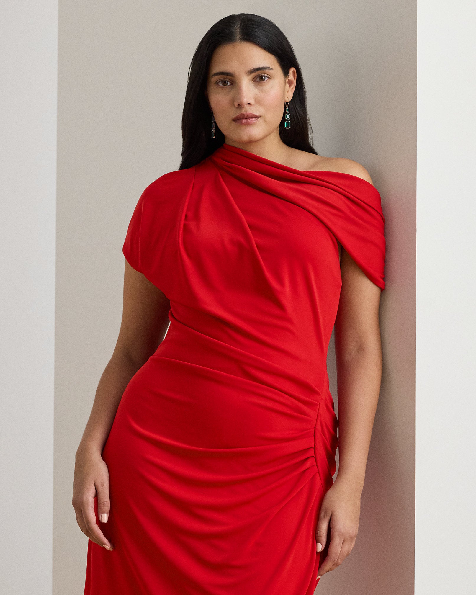 Ralph Lauren Stretch Jersey OfftheShoulder Dress