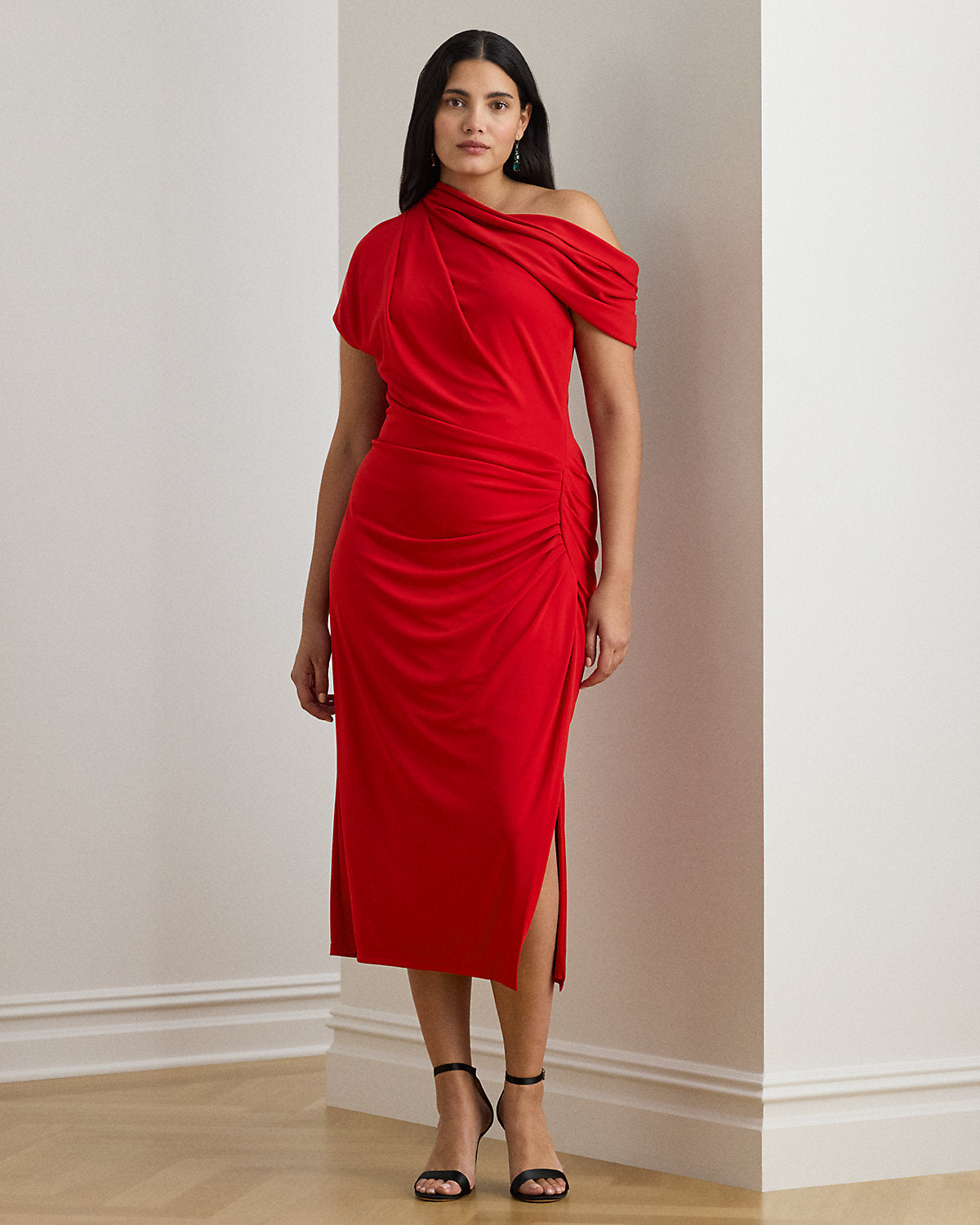 Ralph Lauren Stretch Jersey OfftheShoulder Dress