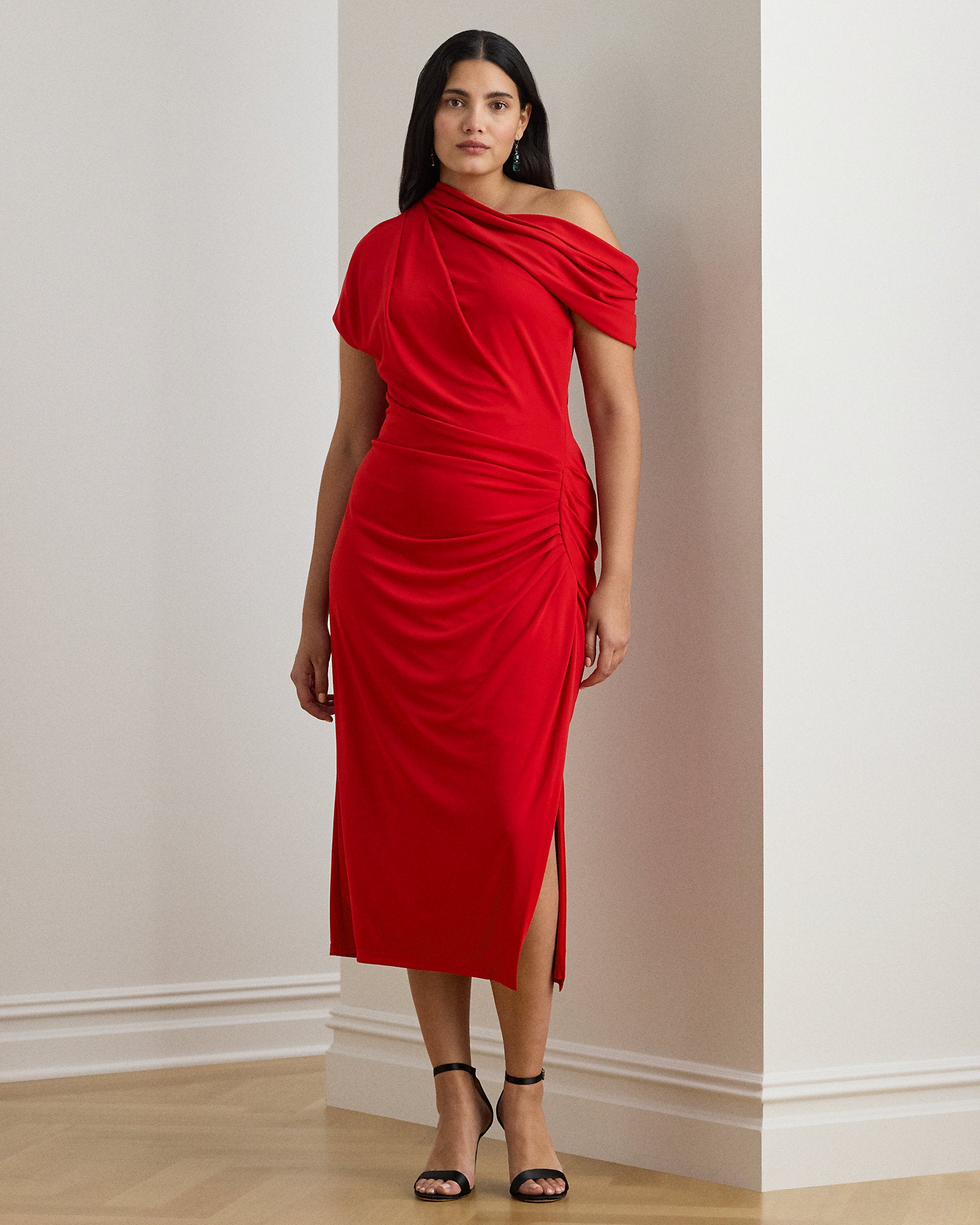 Ralph Lauren Stretch Jersey OfftheShoulder Dress